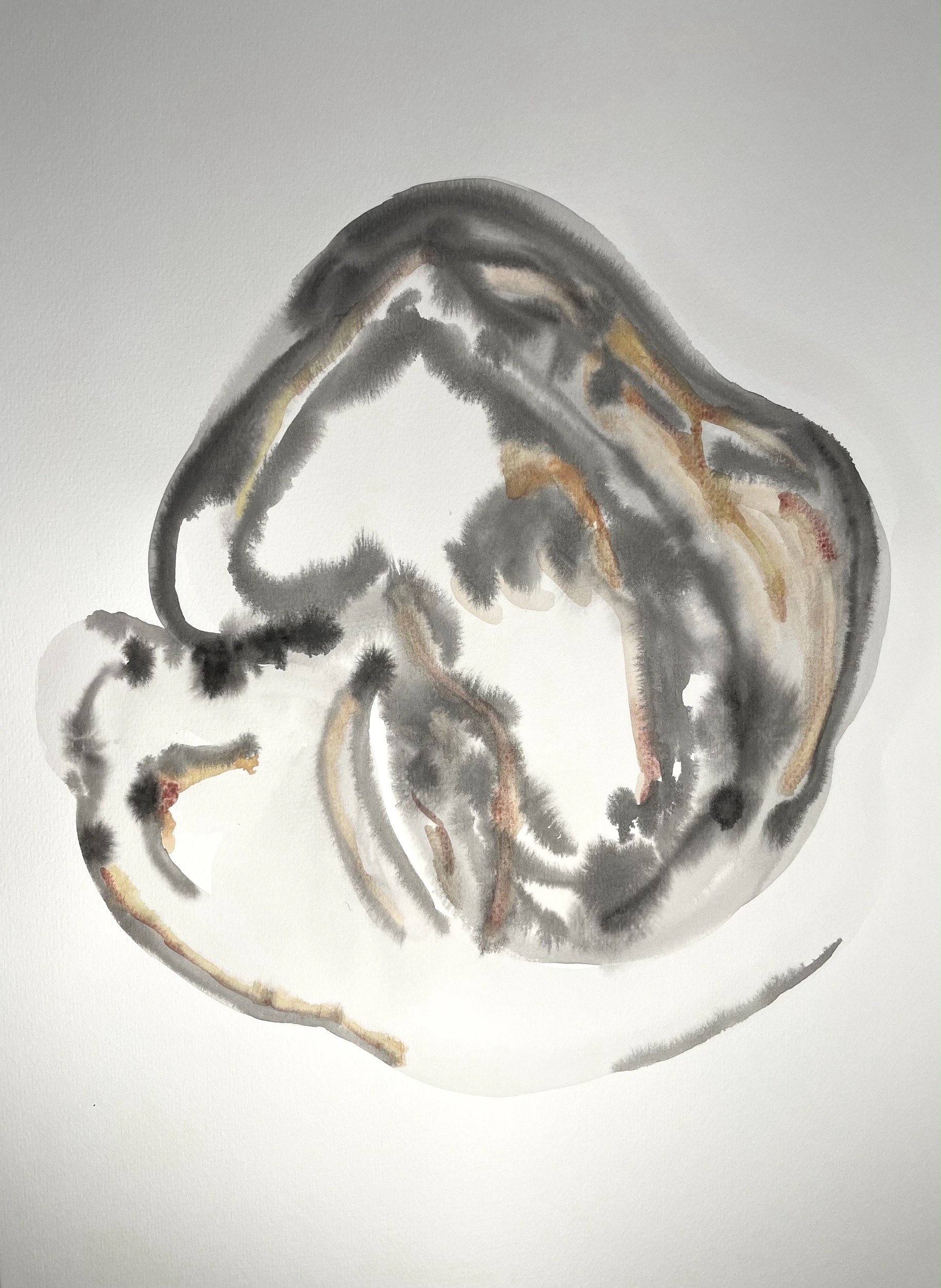 SEM TITULO, 2021 | Aquarela, desconforto, pressão, controle e falta de ar sobre papel |
29,7 x 42 cm
