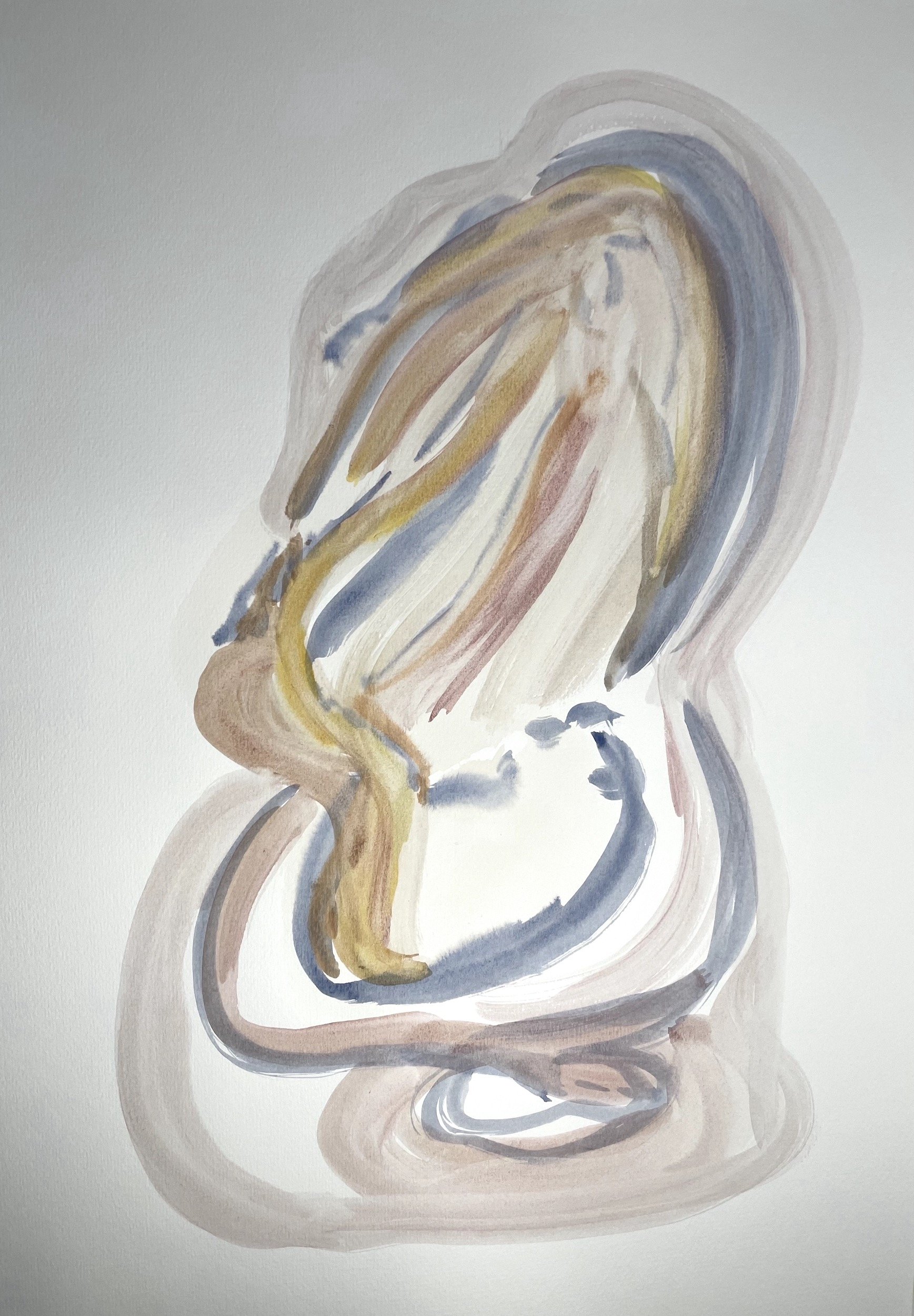 SEM TITULO, 2021 | Aquarela, desconforto, pressão, controle e falta de ar sobre papel |
29,7 x 42 cm