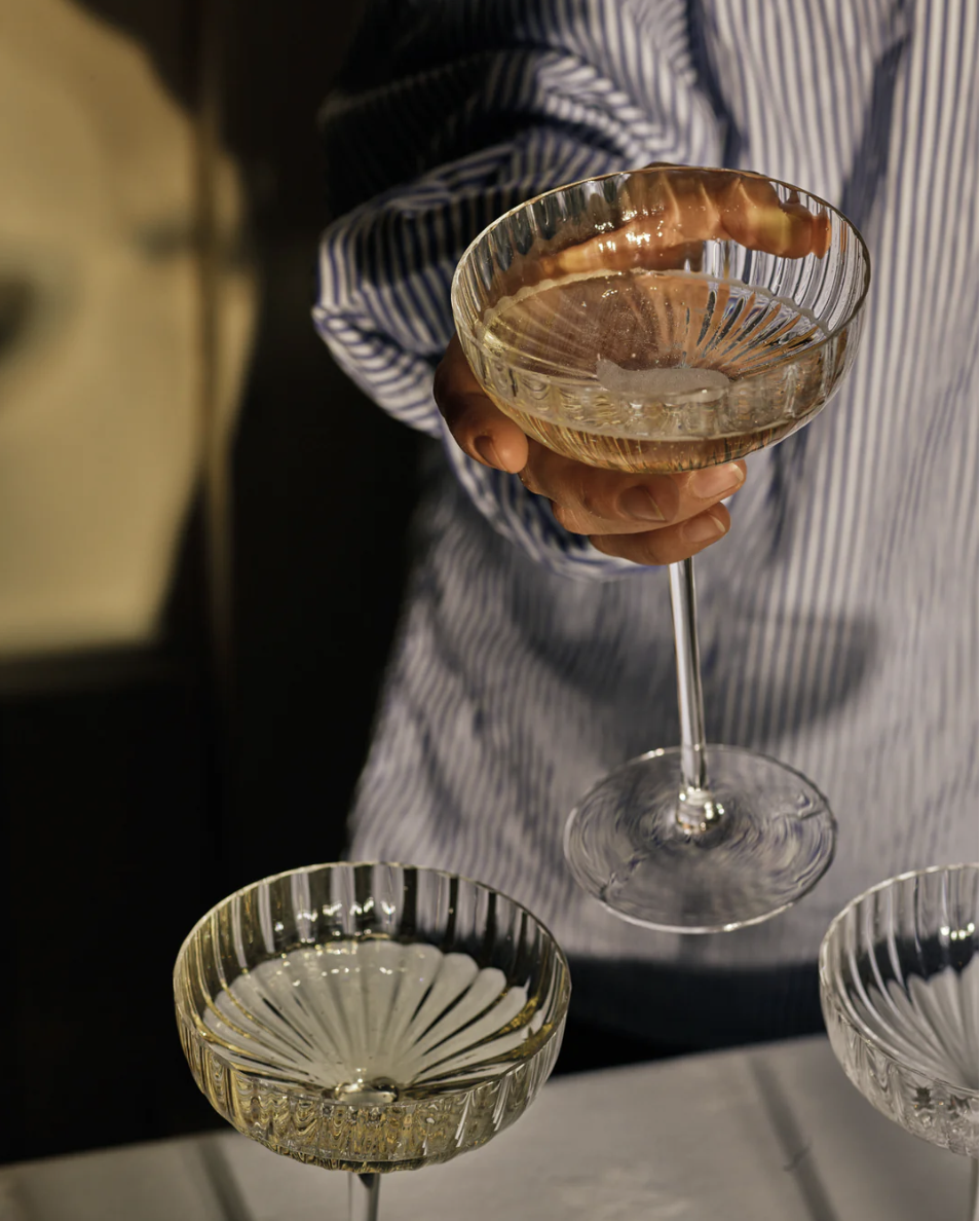 Rowen and Wren: Isla Fluted Champagne Coupe, Set of Two, £44