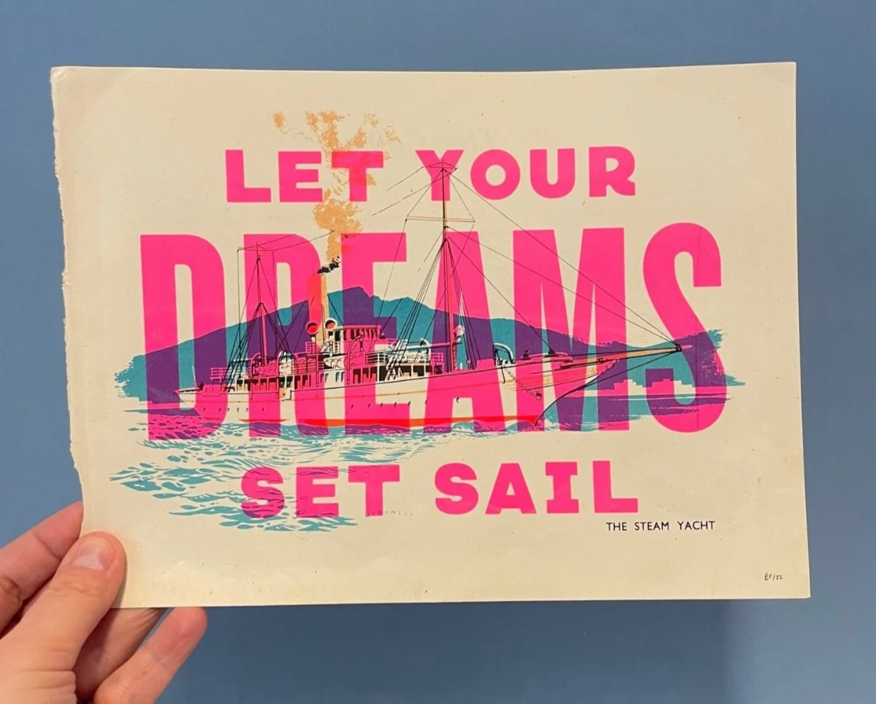 Basil and Ford: Let Your Dreams Set Sail Print, £20