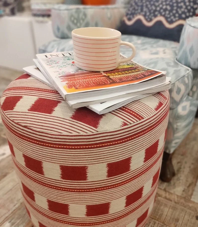 Decoralist: Christopher Farr Lost & Found Ottoman - Ruby, £495