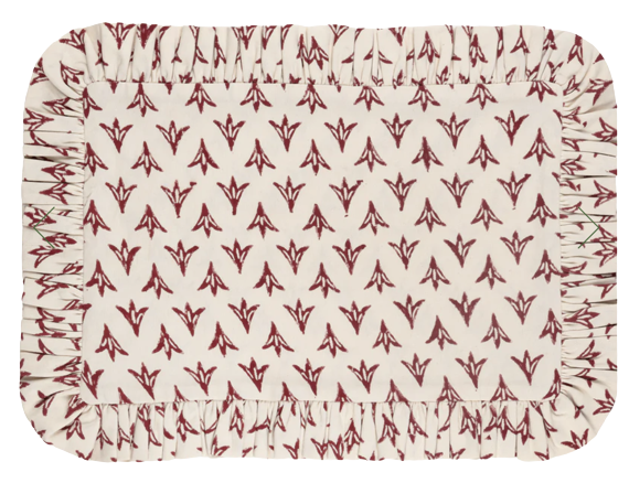 Alice Palmer: Poppy Frilly Placemat, £18