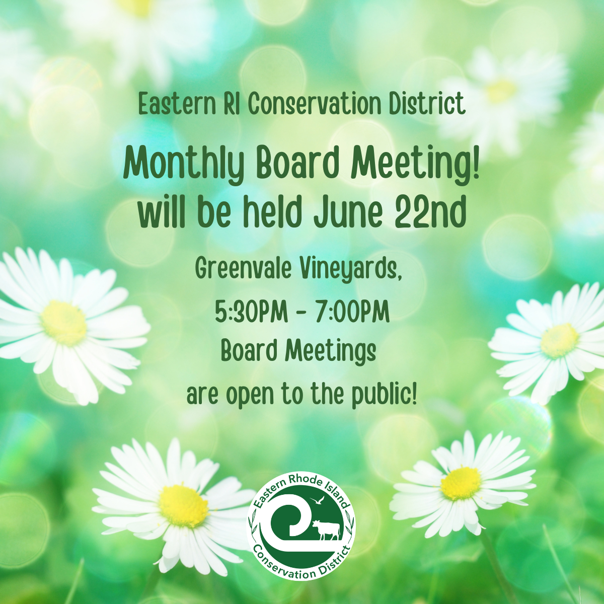 ERICD Monthly Board Meeting for June