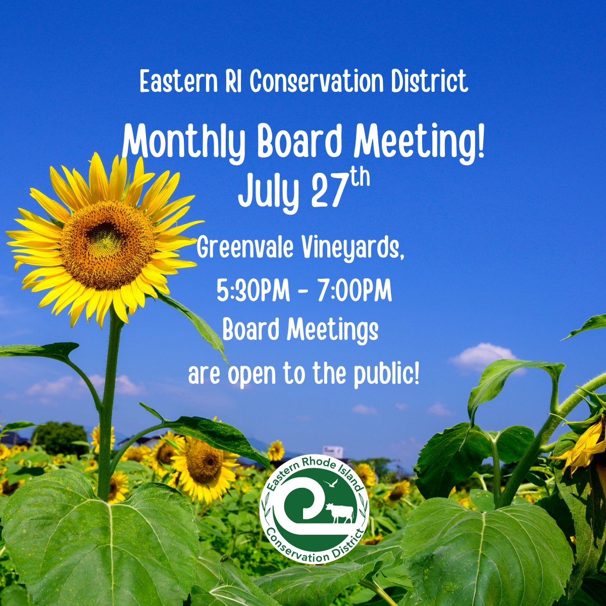 ERICD Monthly Board Meeting for July