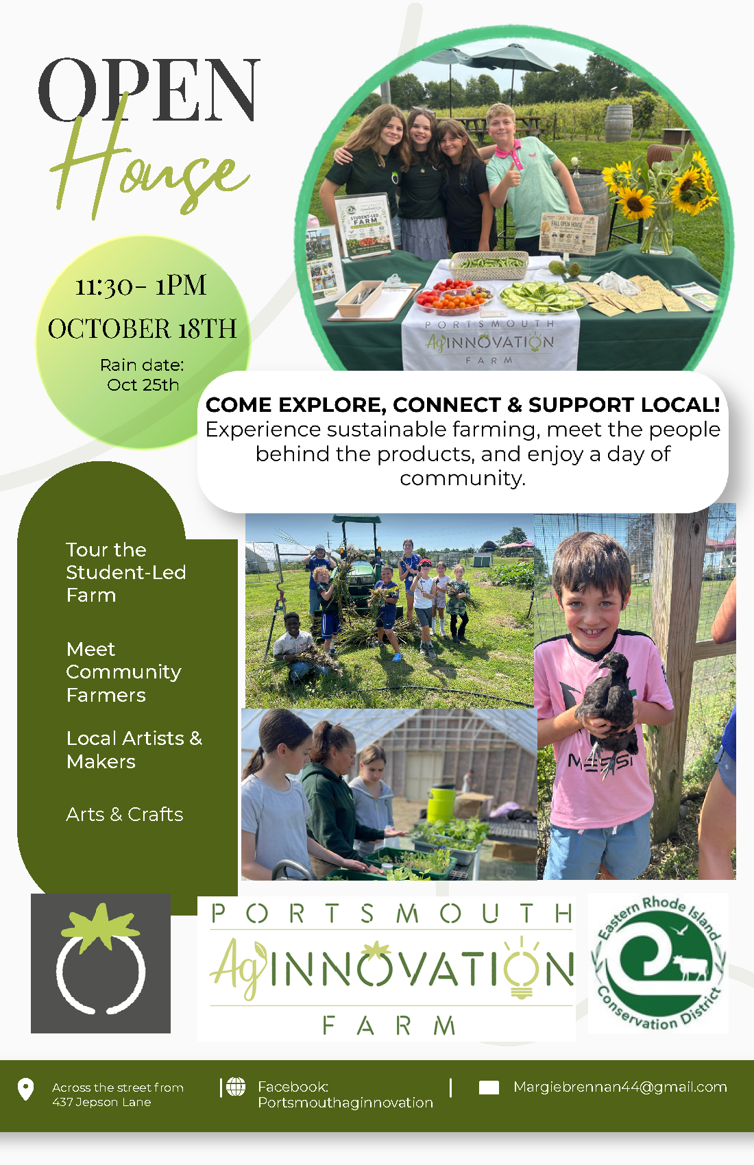 AgInnovation Fall Open House and Meet Our Community Farmers