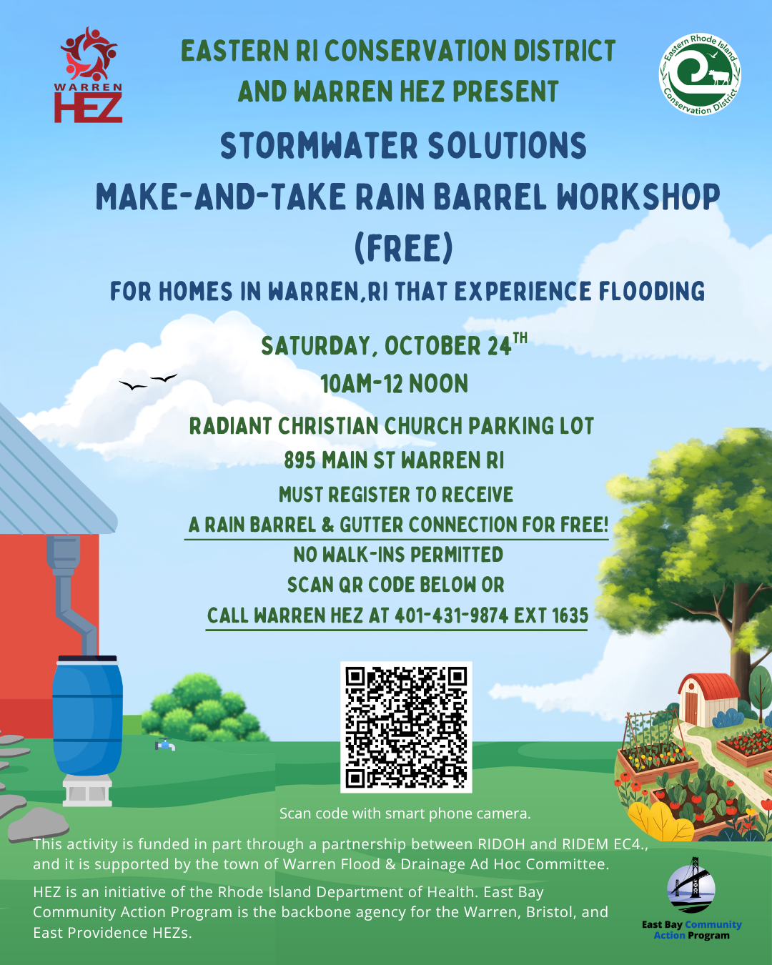 Storm Water Solutions: Free Make-and-Take Rain Barrel Workshop For Warren Homes