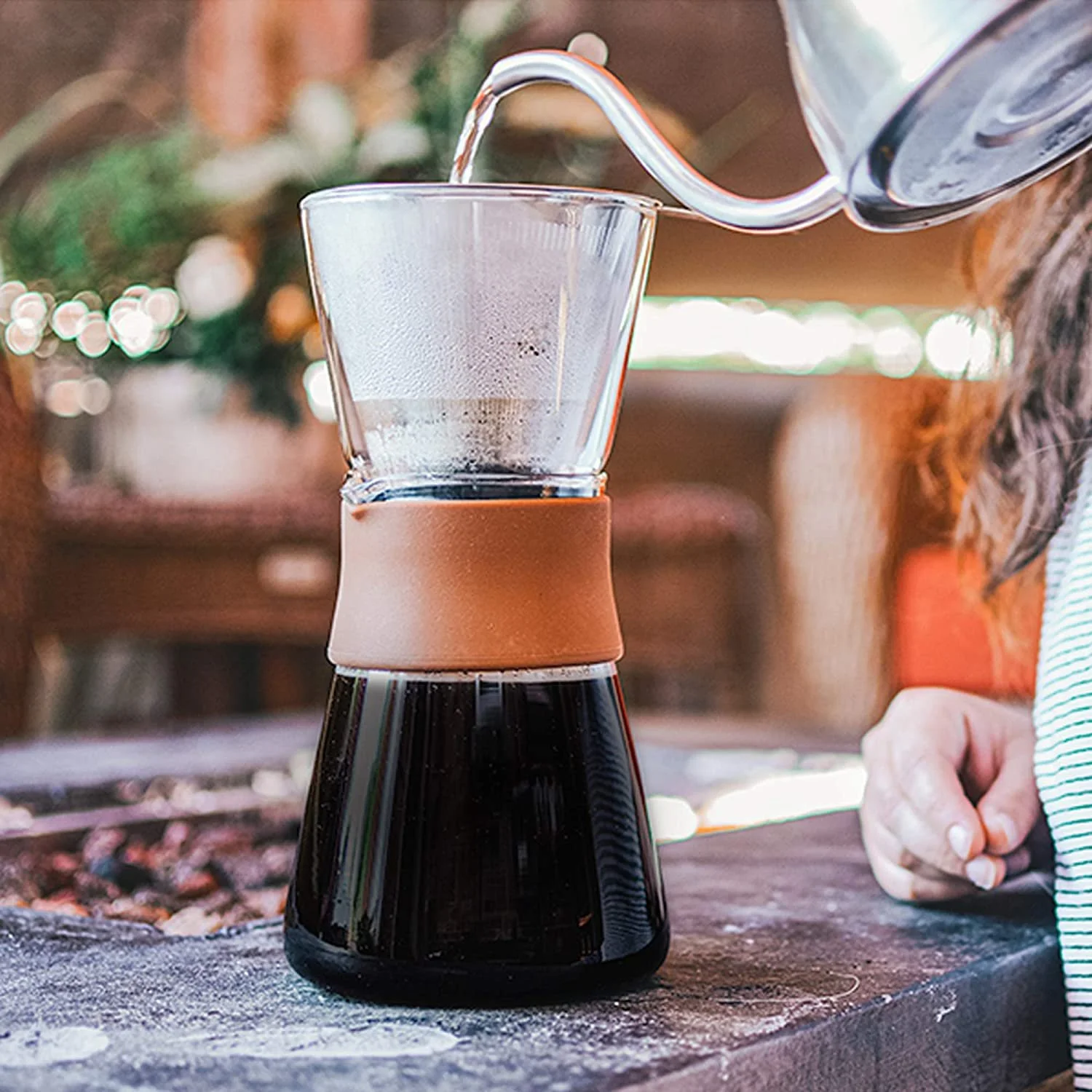 GROSCHE Amsterdam Craft Pour over coffee maker with removable glass top
