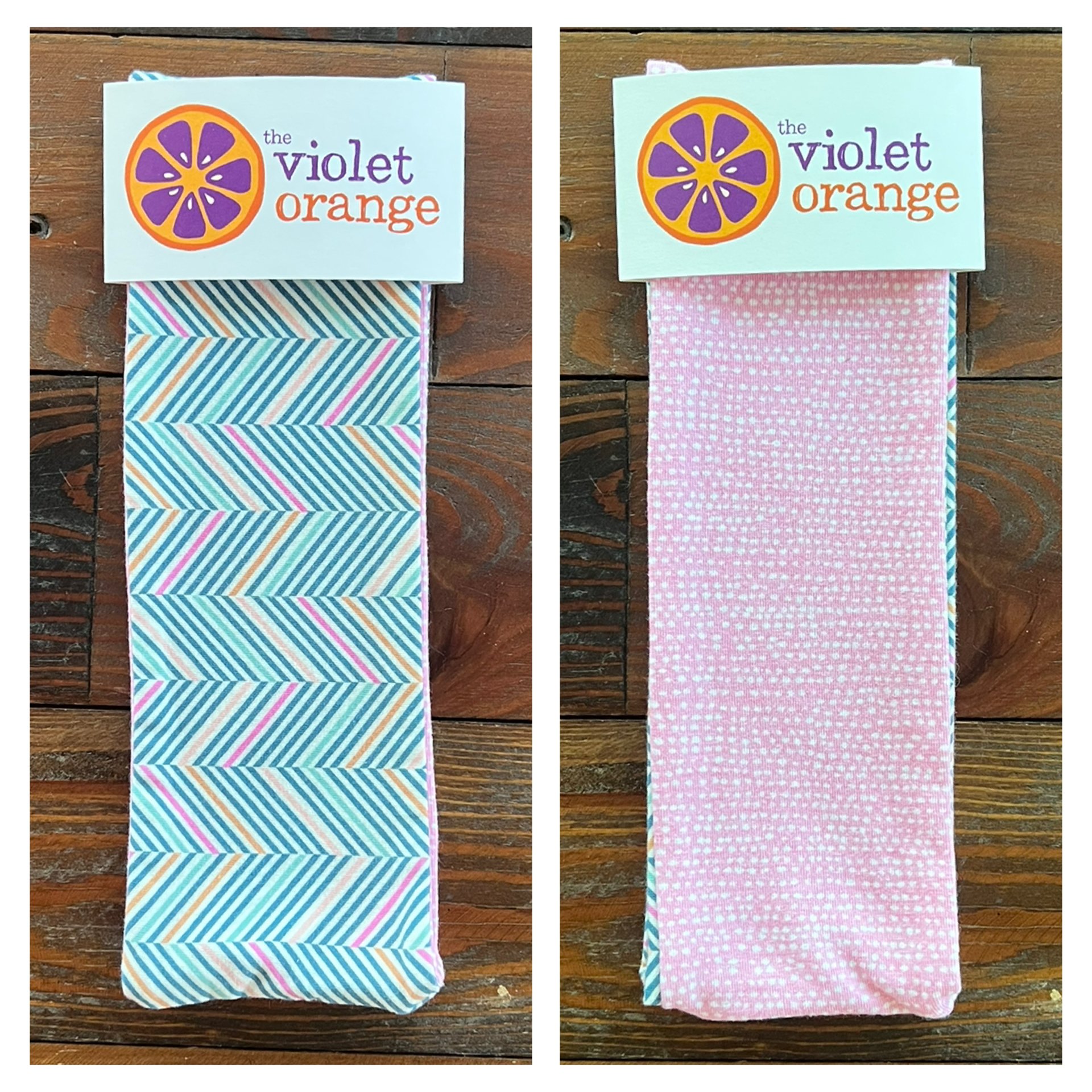 Pink Chevron Reversible Headband.jpeg