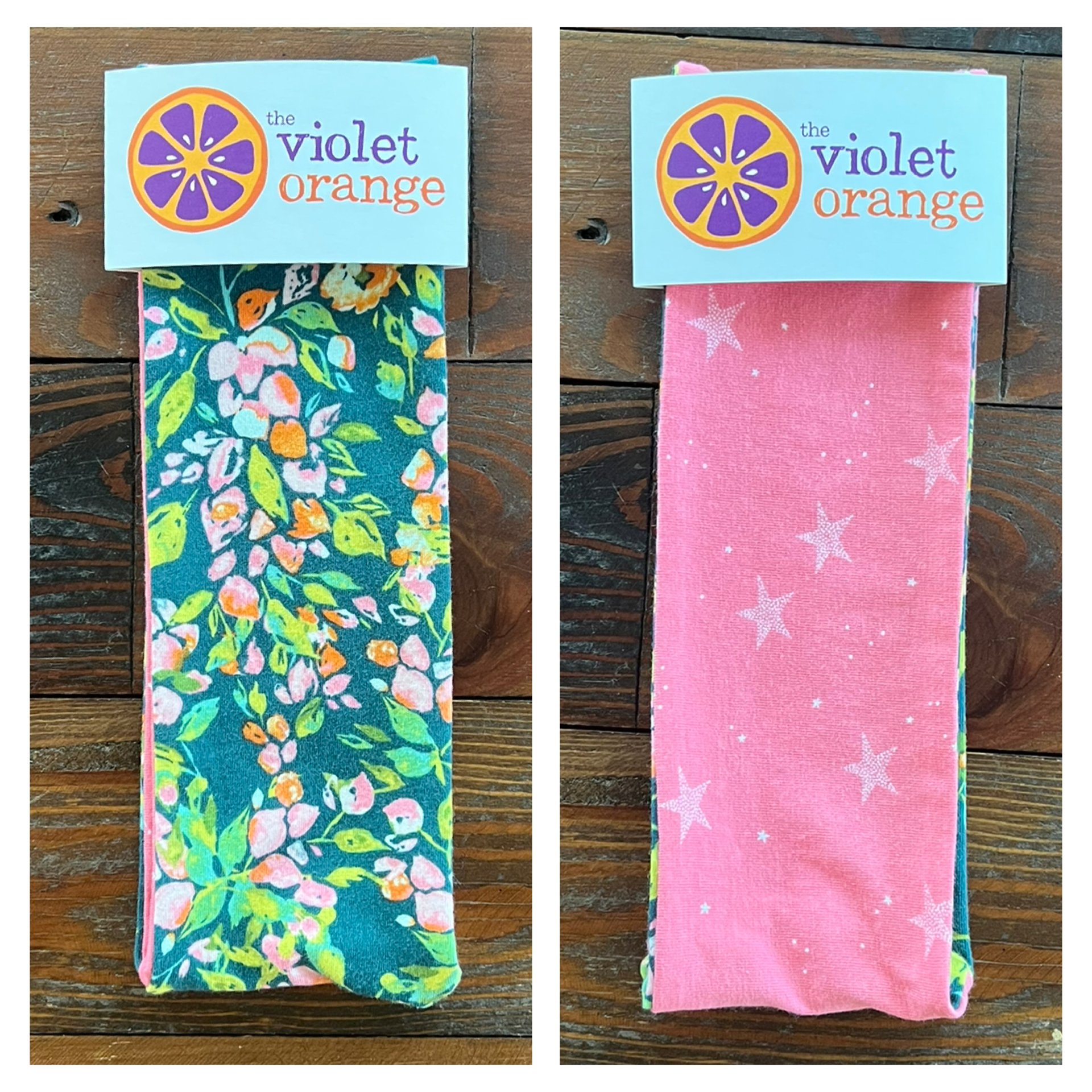 flowers & stars reversible headband.jpeg