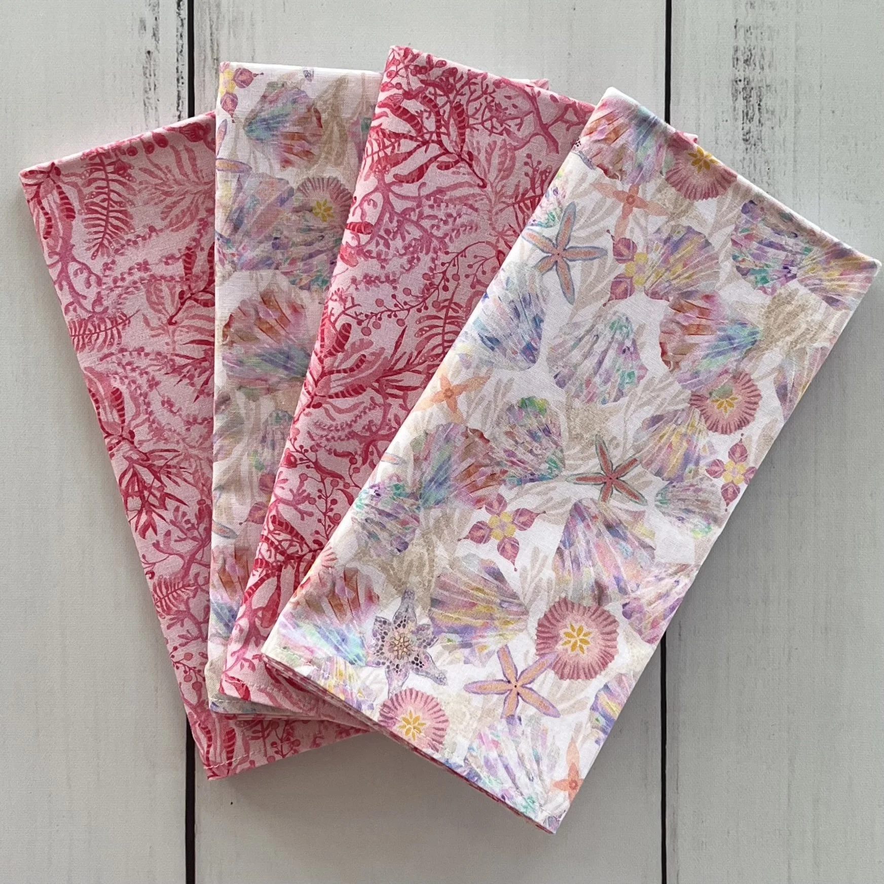 Pink Sea Large Napkin Set