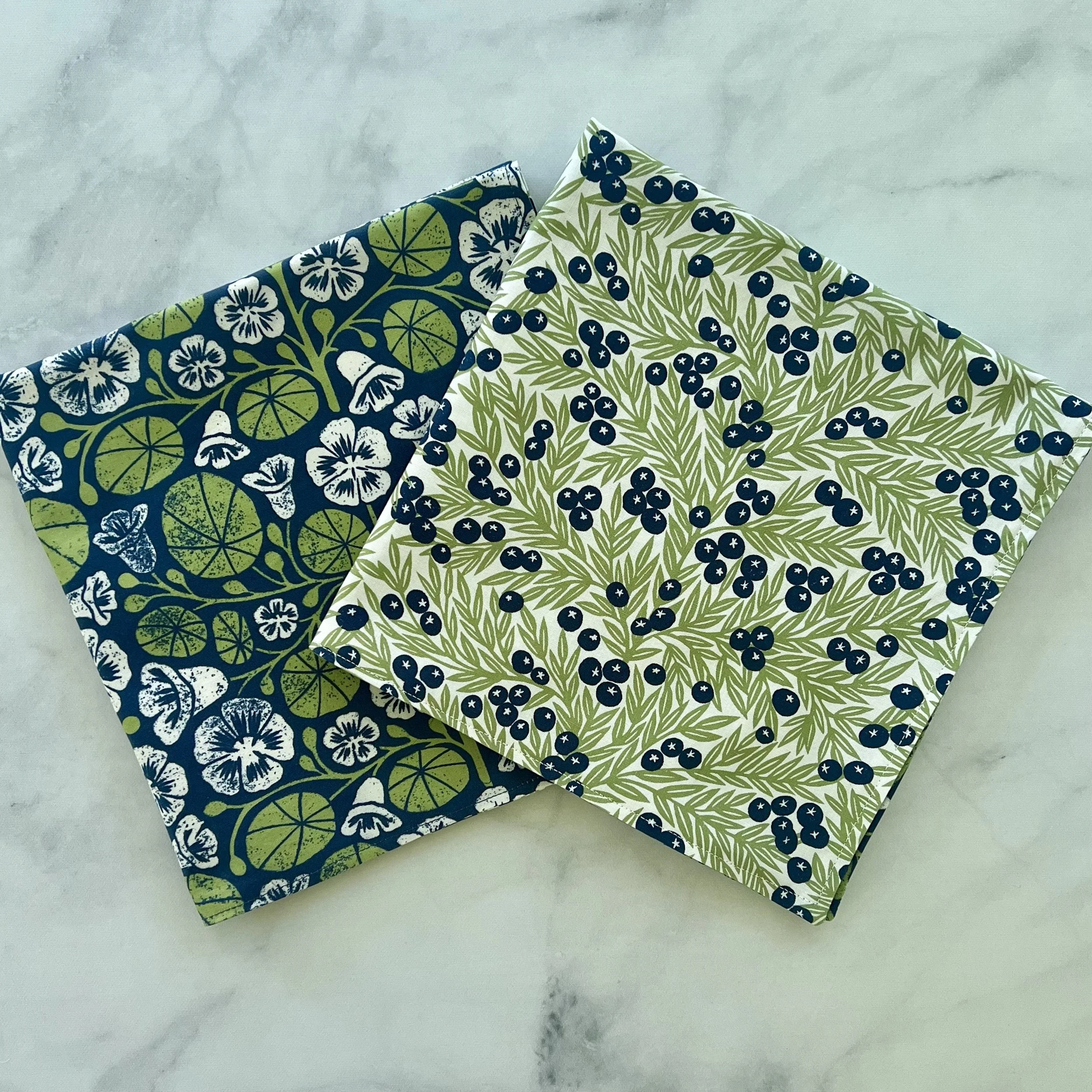 blueberries + nasturtiums large napkins 5.jpg