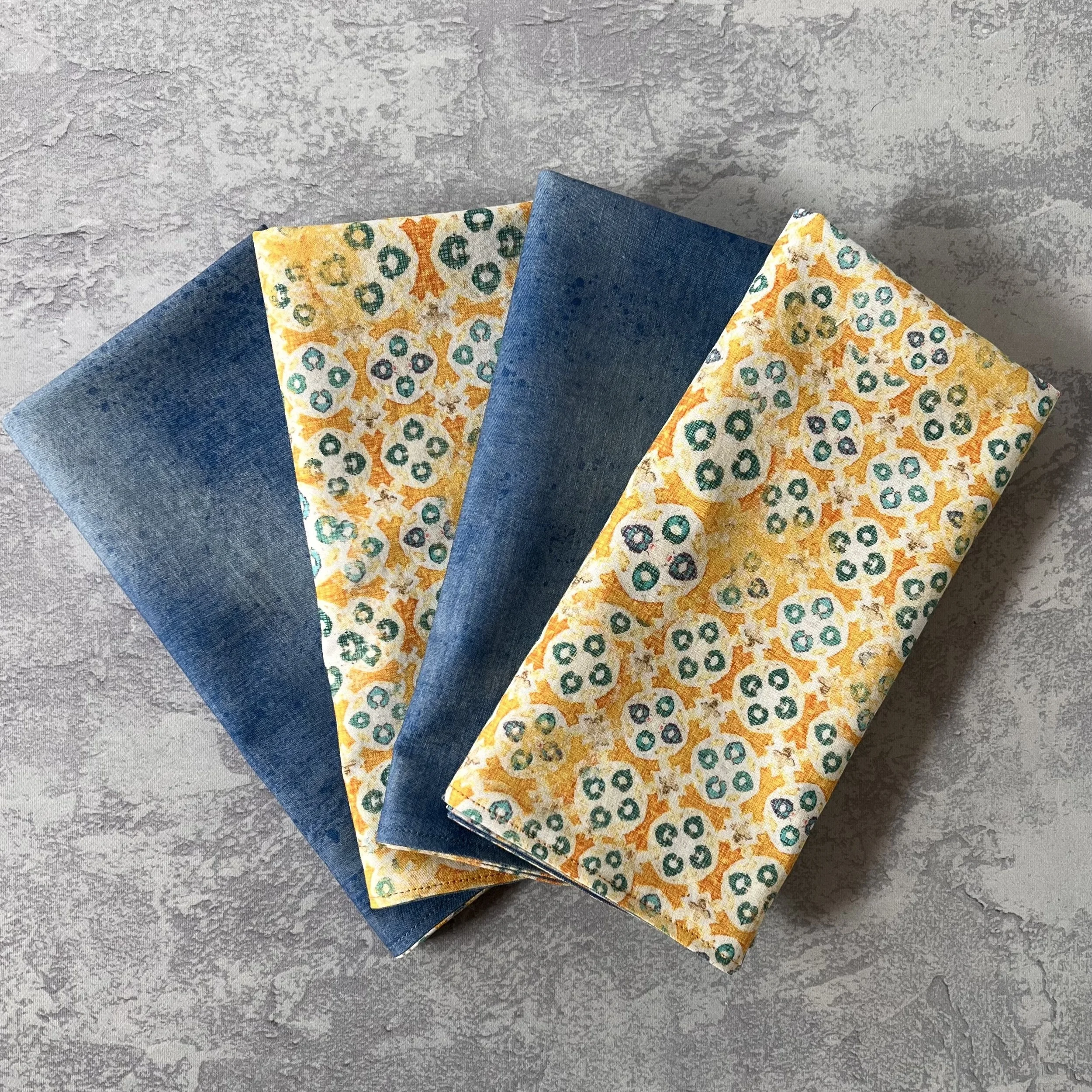 Golden Tile Large Napkins