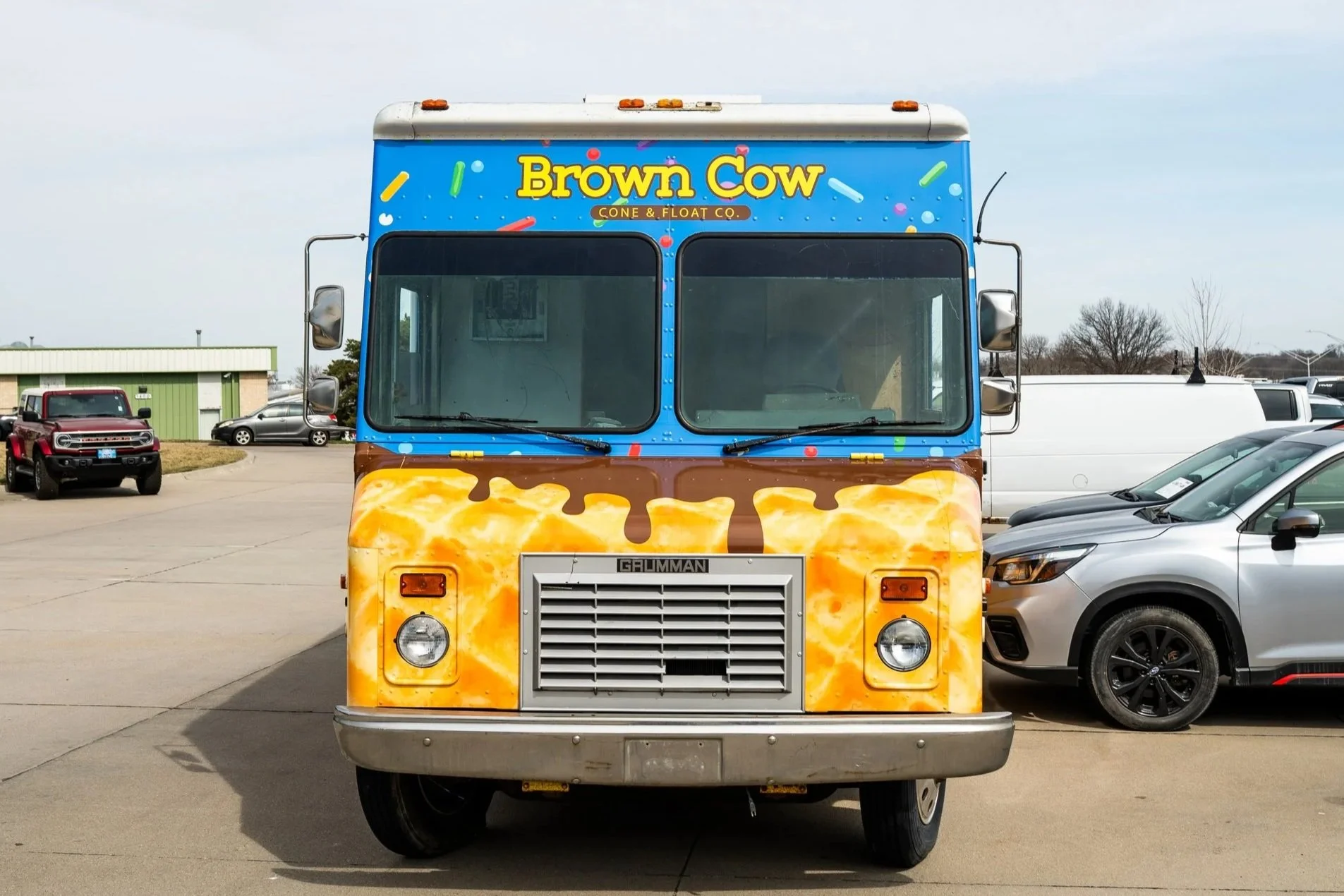 professionally wrapped front of truck 