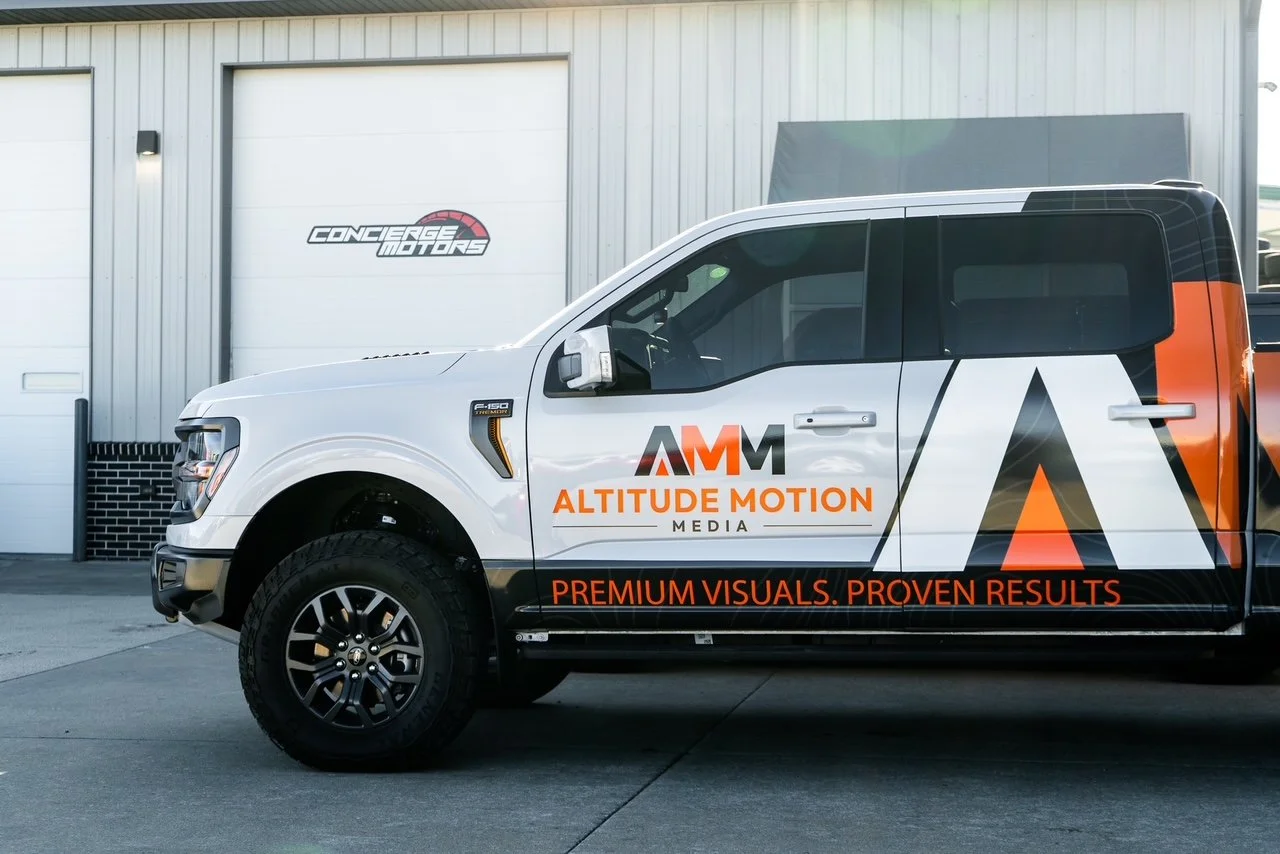 cool modern wrap design for commercial vehicle