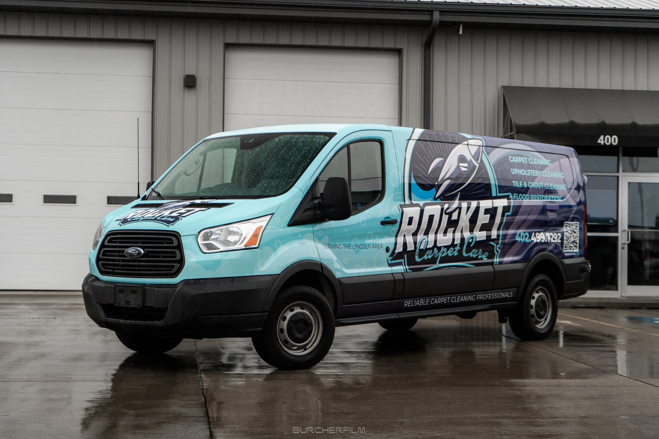 the best full wrap design on a long wheel base ford transit van