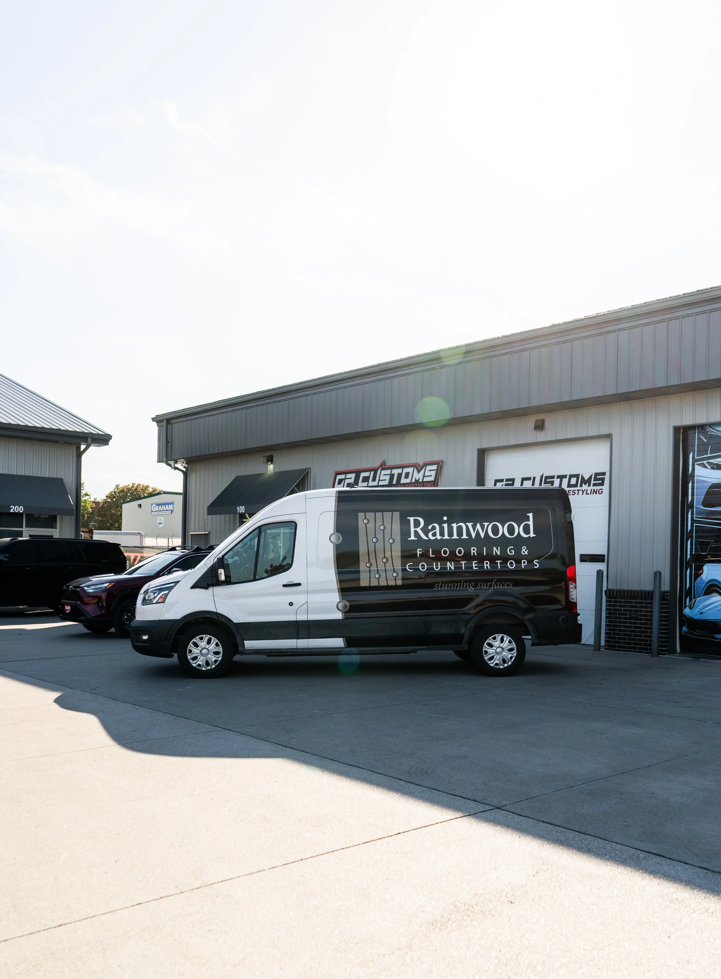 Best partial wrap design for construction company