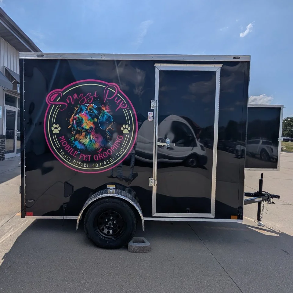 mobile book store trailer decals for advertisement