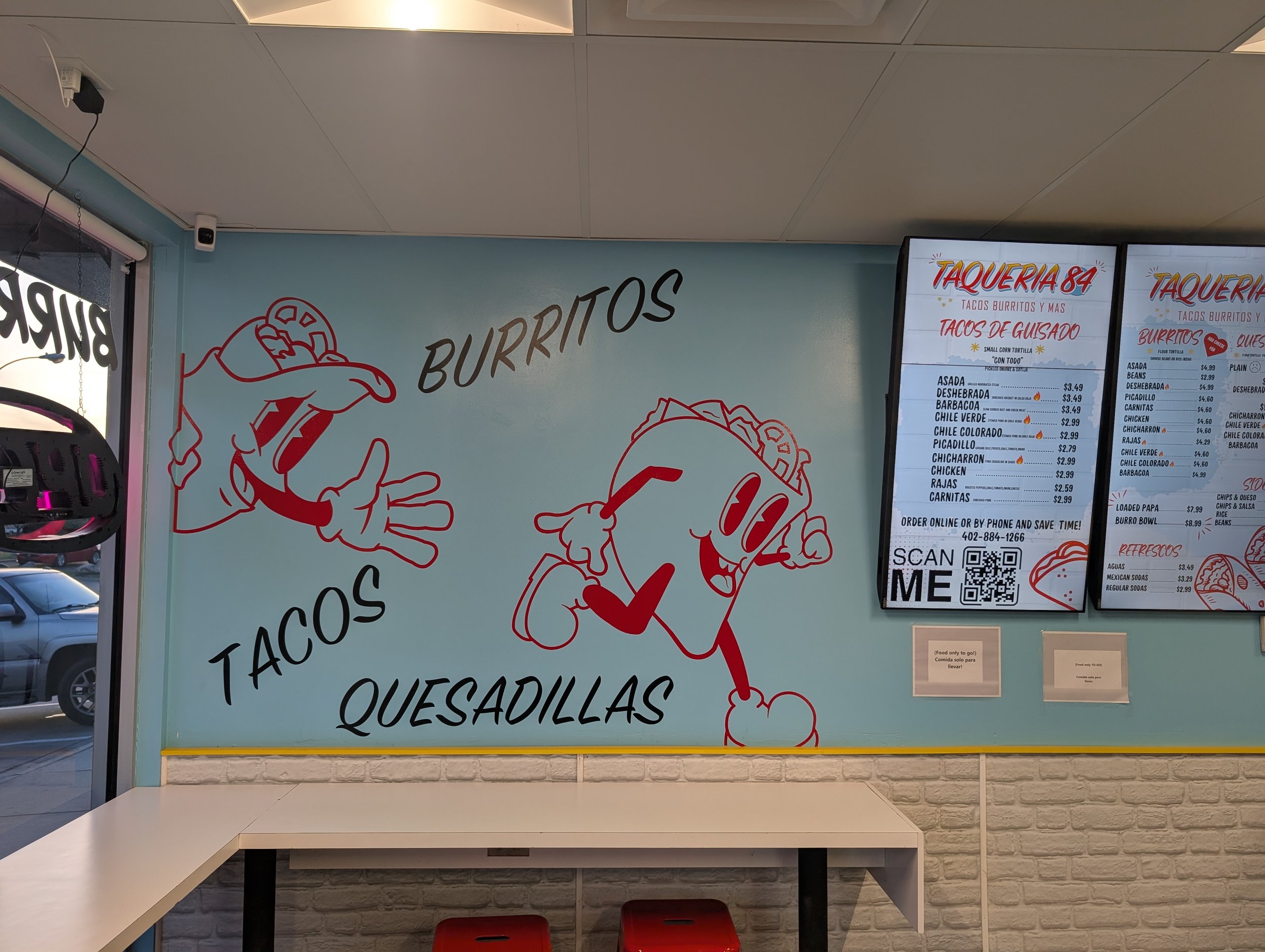 original wall spot graphic installation on wall with zero glare