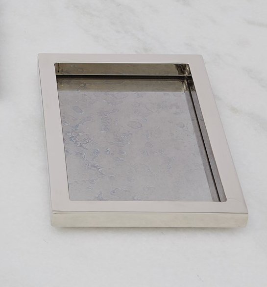 Hayes/Mallory: Acrylic Tray with Handles — Lisa Mallory Interior Design