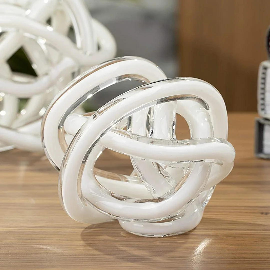 Ray/Stratton Decorative Glass Knot — Lisa Mallory Interior Design