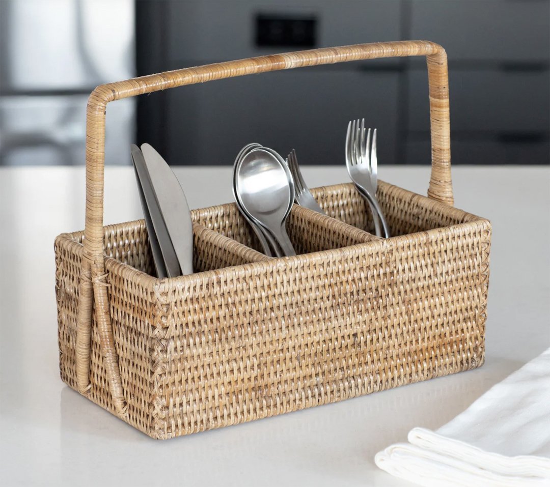 Meeks/Lyles: Rattan Cutlery Holder