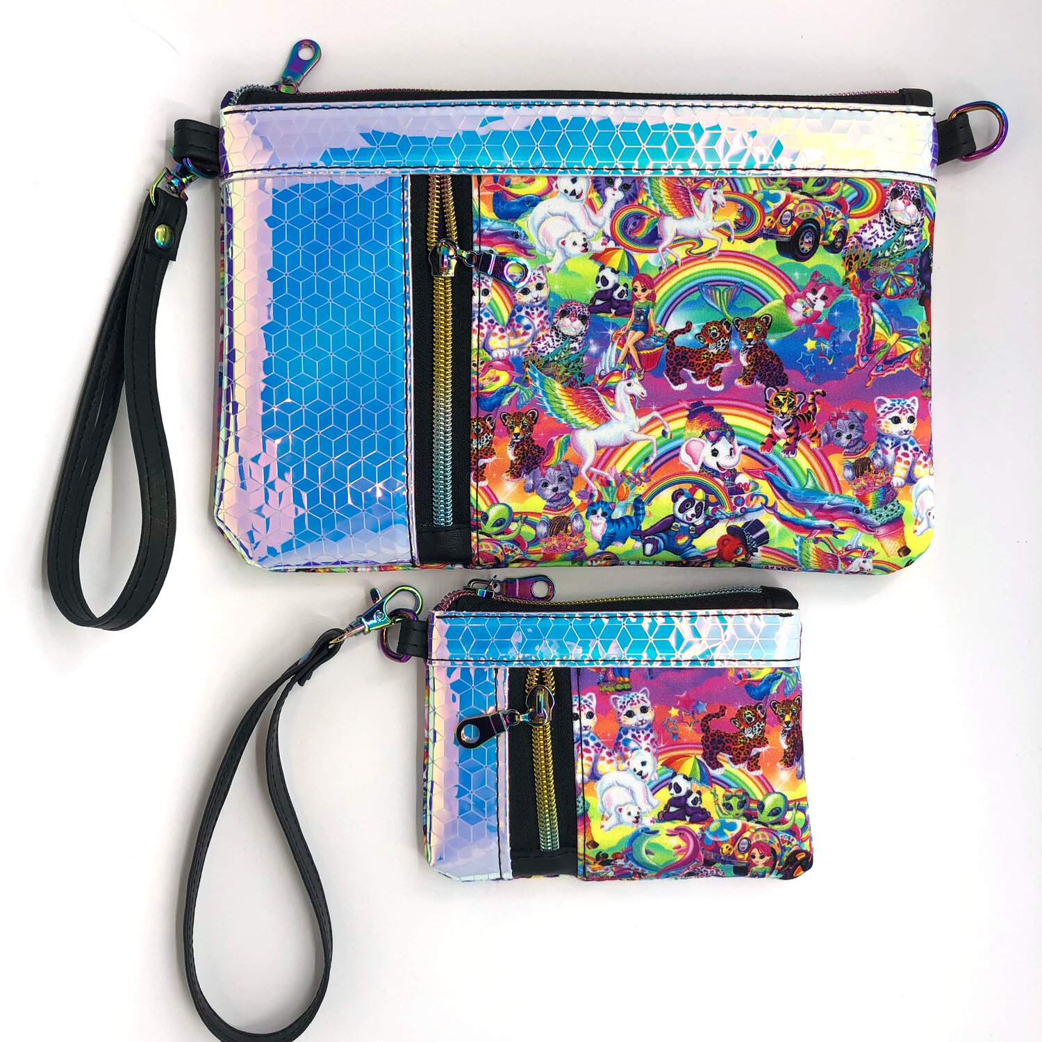 Lisa Frank Rainbows Unicorns Matching Sets - Wallet - Clutch