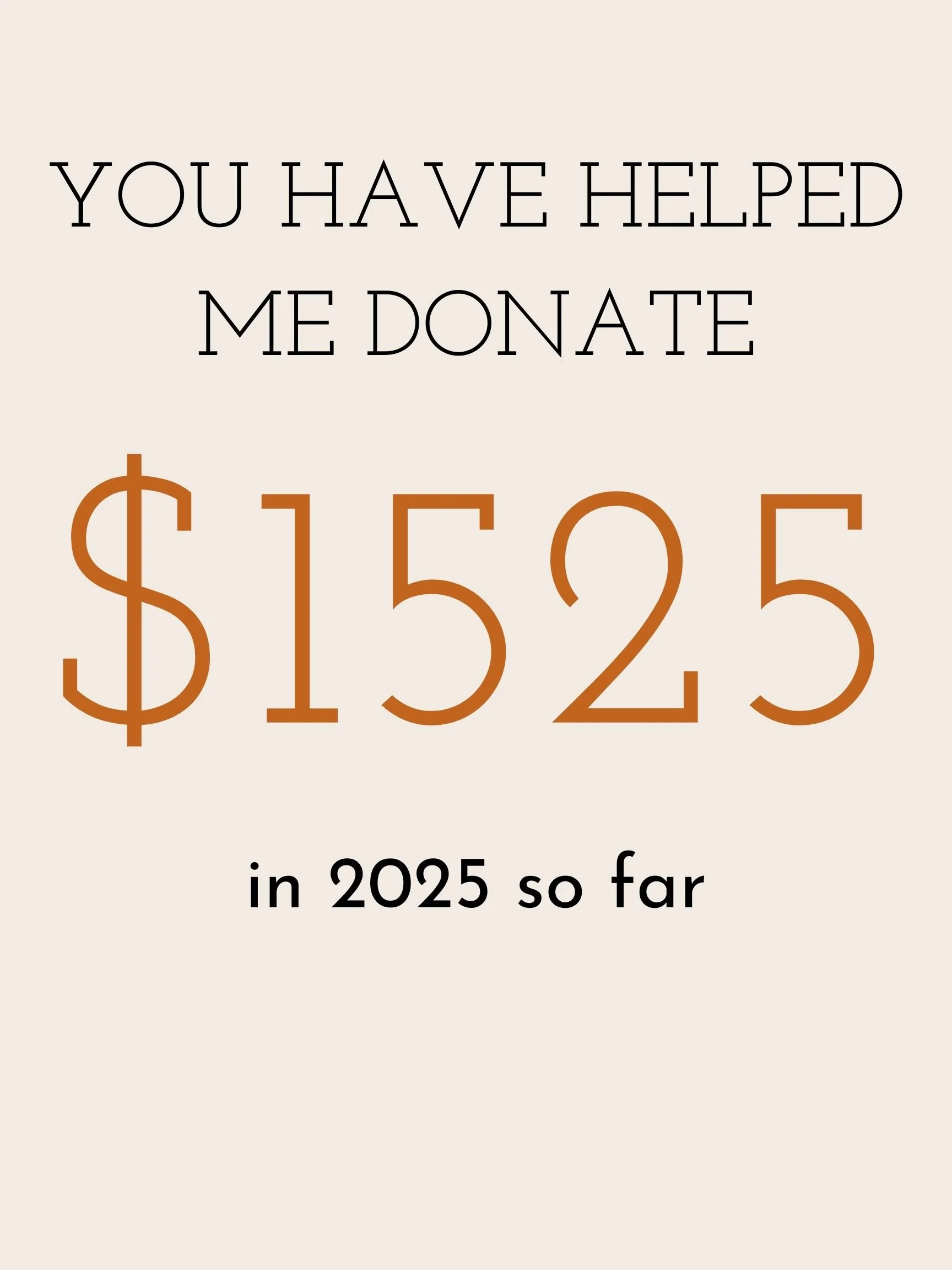 Graphic explaining the amount raised for the Rocky Mountain Conservancy so far off portrait sessions by the Longmont photographer, Sara Herkes