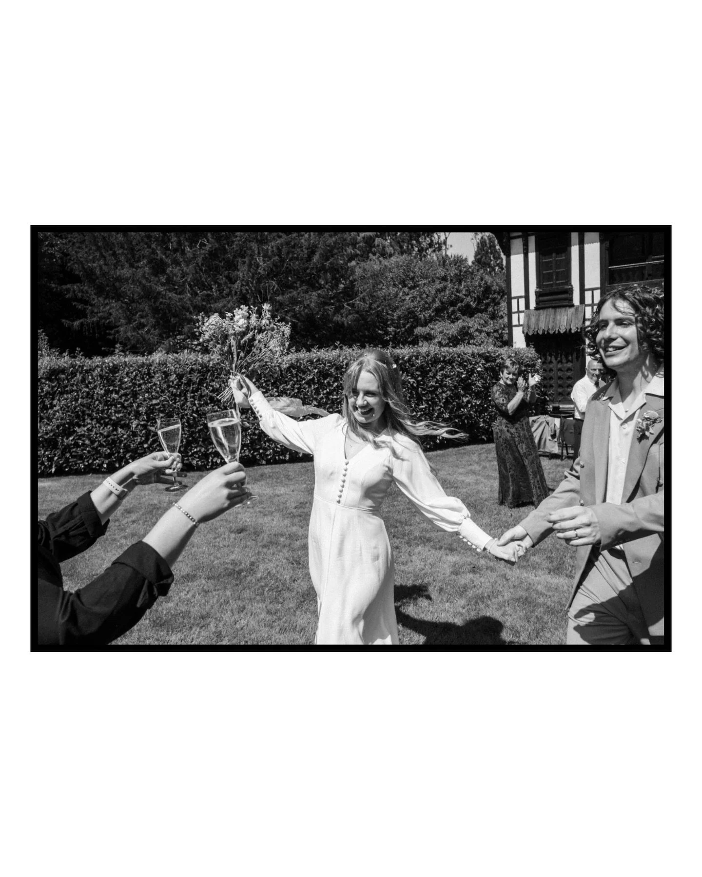 Pure joy after saying I do!