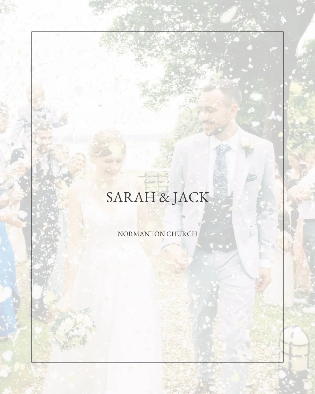 Some lovely words just in from Sarah &amp; Jack.

Capturing your wedding day was such an honour and it&rsquo;s one I&rsquo;ll never forget. Not only was it an incredible celebration filled with love and laughter but it was also the day I met my now f