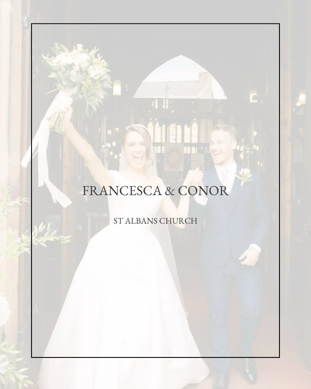 The wonderful Francesca &amp; Conor 🤍

It was such an honour to be part of your wedding day and to capture a celebration so full of love and joy. 

I&rsquo;m beyond grateful for your beautiful kind words! 

Florist: @theflowerhousecheshire 
Dress: @