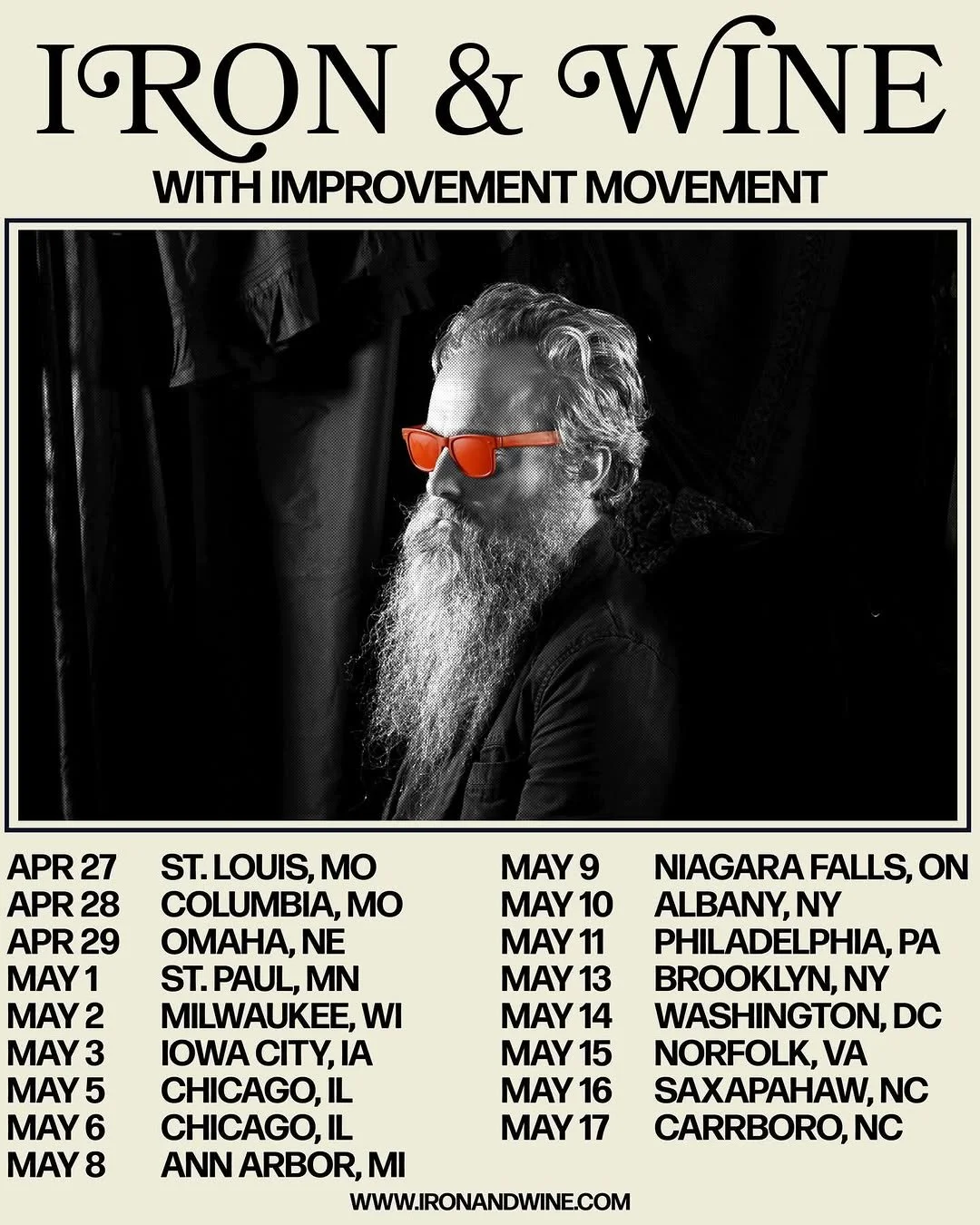 Iron and Wine US Tour 2026