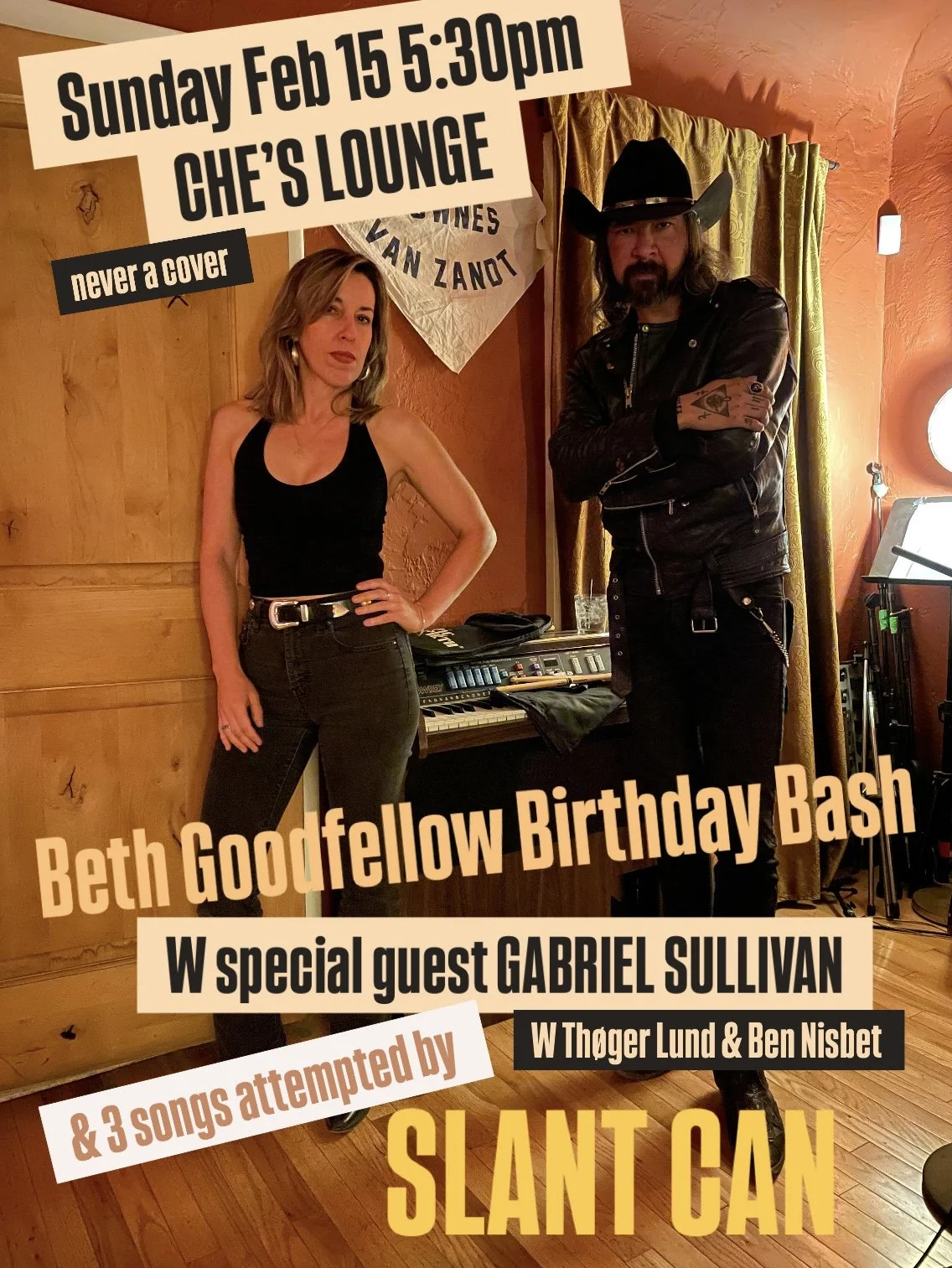 Beth Goodfellow Birthday Bash w Special Guest Gabriel Sullivan (& 3 Songs Attempted by SLANT CAN)