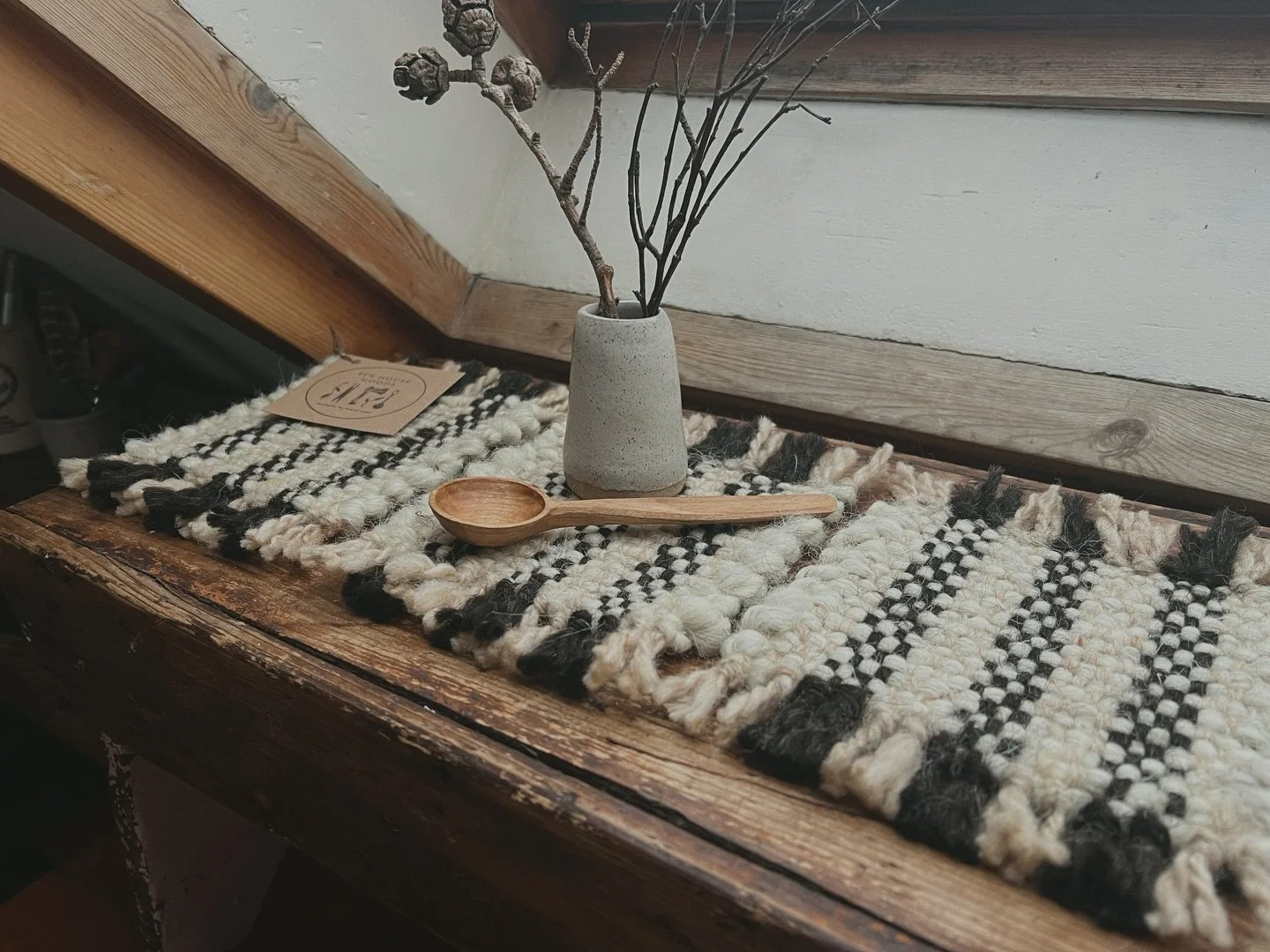 The humble coaster&hellip; there&rsquo;s something about just a good, textured, sturdy wool coaster that I love. The can be used for drinks, plant pots, ceramic displays, anything.
There&rsquo;s a good variety coming to my next shop update, May 1st, 