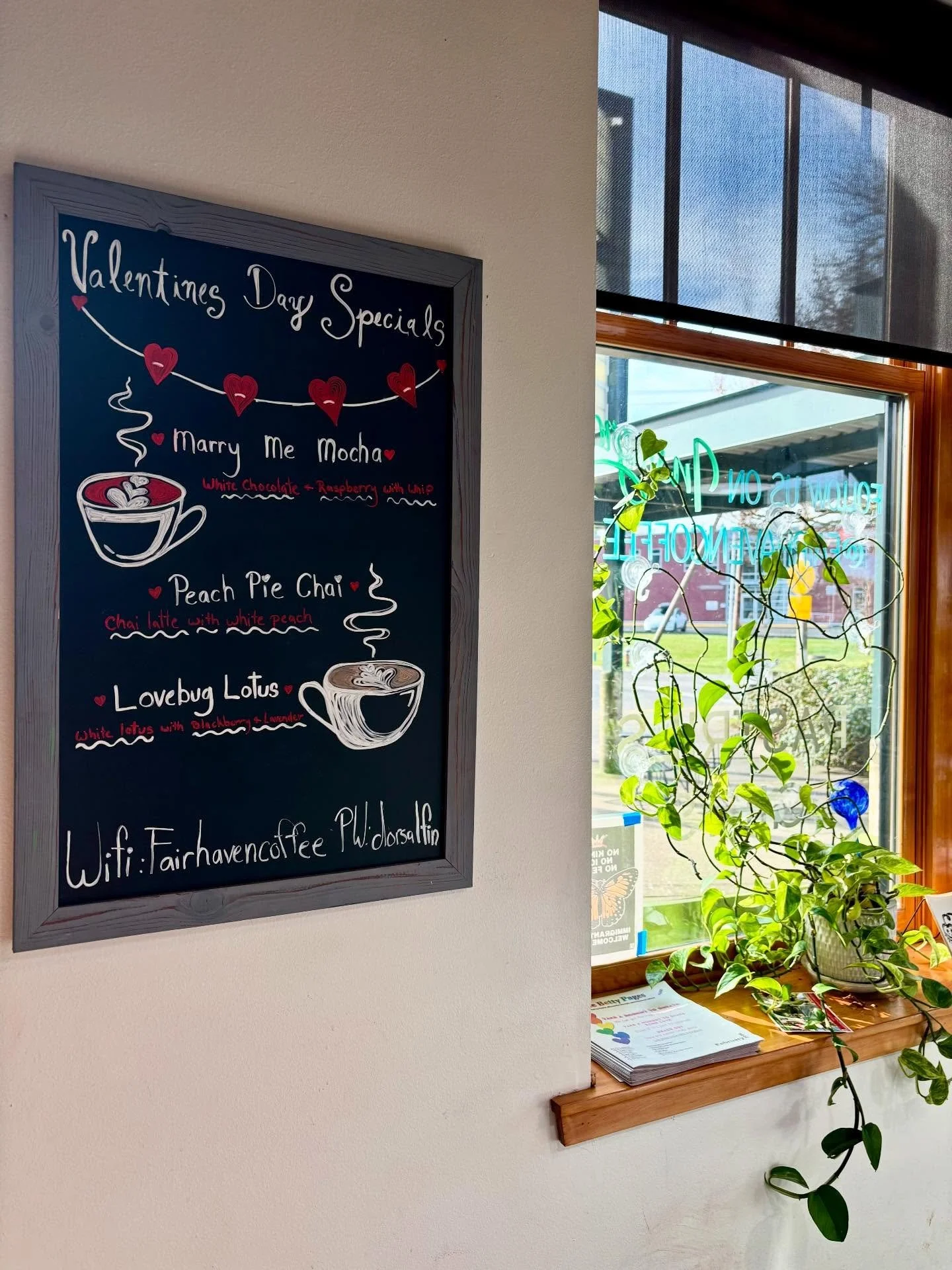 💕 Happy February Bellingham!!! 💕

We&rsquo;ve got a fresh drink specials menu available NOW!!! Bring your Valentine on a date to Fairhaven Coffee for a Marry Me Mocha, and a raspberry scone to go with!! Heart doodles on your cup from the barista ma