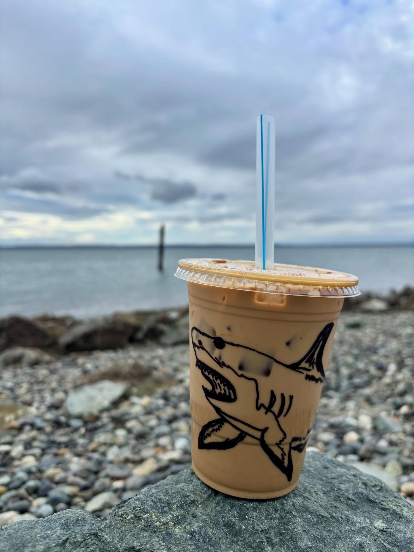 This Mega-Latte-odon was spotted yesterday at Marine Park!
He told me to tell you it&rsquo;s never too cold for an iced latte from Fairhaven Coffee😋🦈🌊
☕️
☕️
☕️
☕️
#localcoffee #latte #fairhavenwa #enjoyfairhaven #bellinghamcoffee
