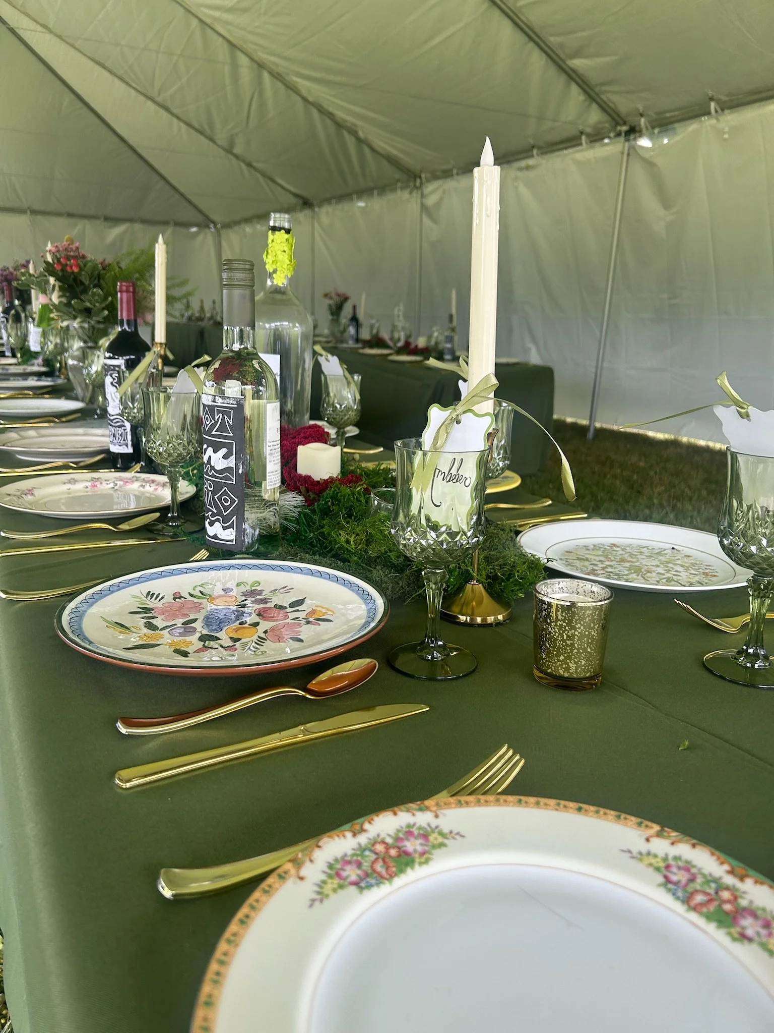 Vintage Mismatched Plates