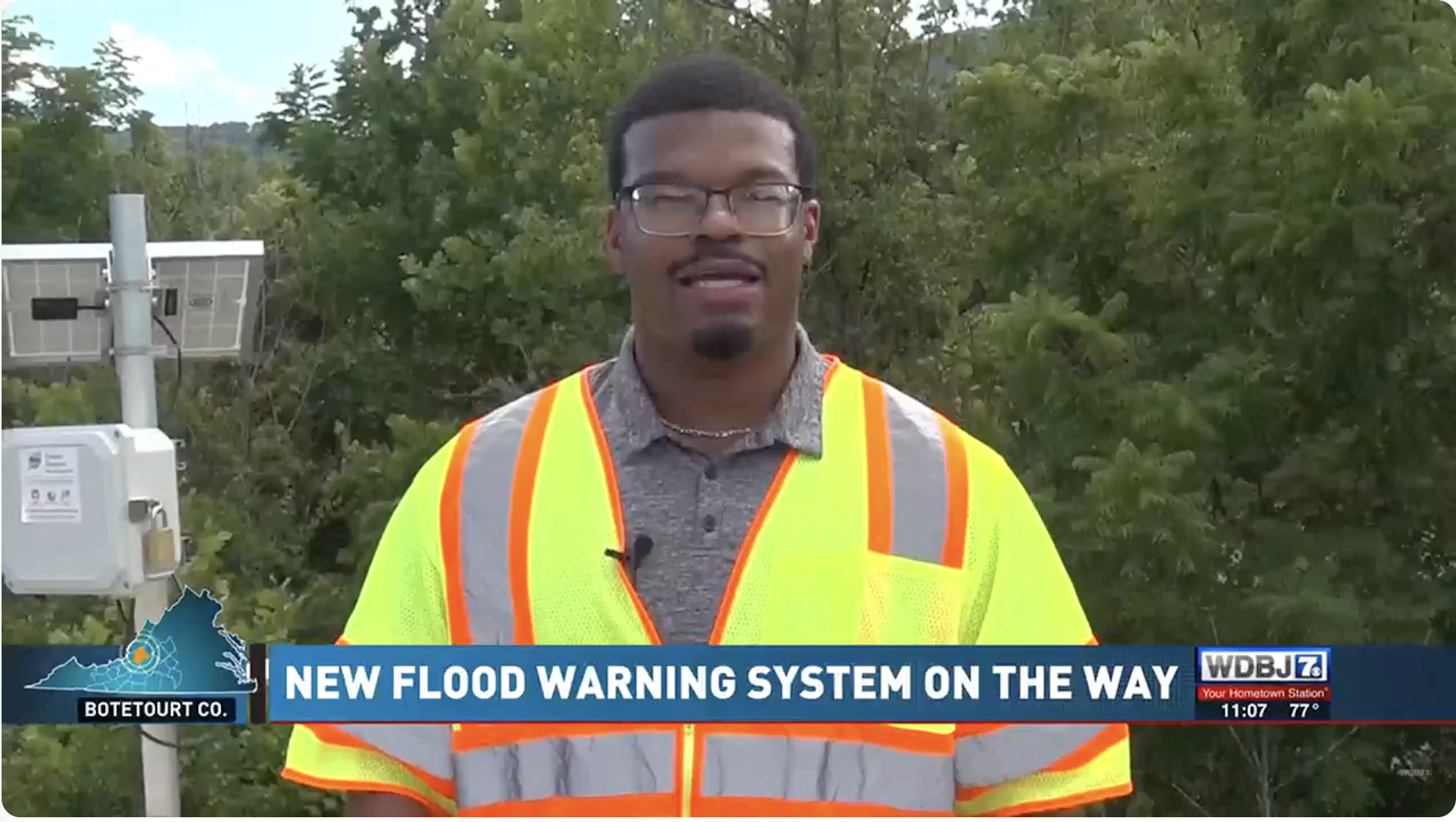 Local News Spotlights Flood Warning Technology in Botetourt County