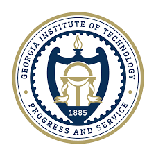 Seal of the Georgia Institute of Technology with a shield, a torch, and a gear, surrounded by the text 'Georgia Institute of Technology' and 'Progress and Service'.