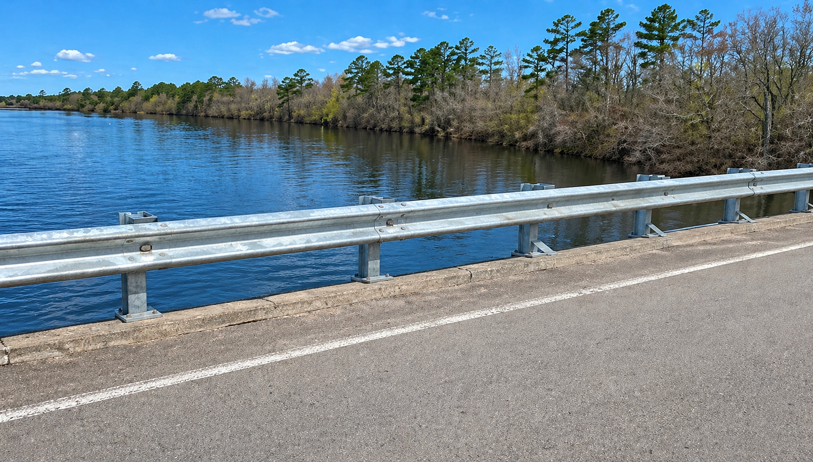Metal guardrail - W style