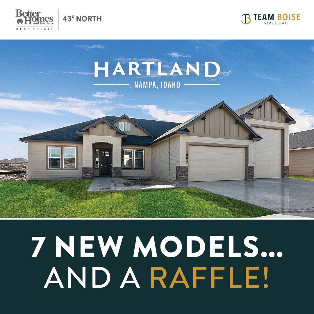 Who doesn&rsquo;t love a raffle?!

Come see us in #Hartland THIS weekend, Saturday &amp; Sunday from 12-4pm and check out 7 new models in this beautiful subdivision.

To enter the raffle, simply leave your business card!

📍Location: NE corner of Nor