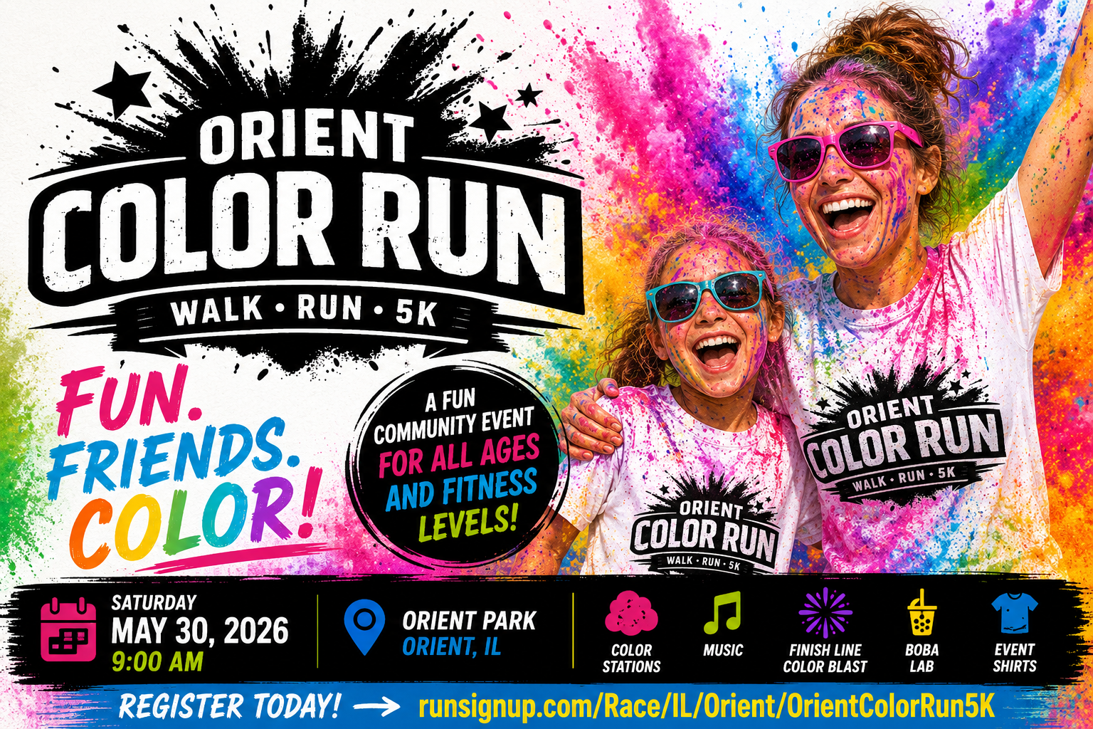 Orient Color Run - Walk | Run | 5K
