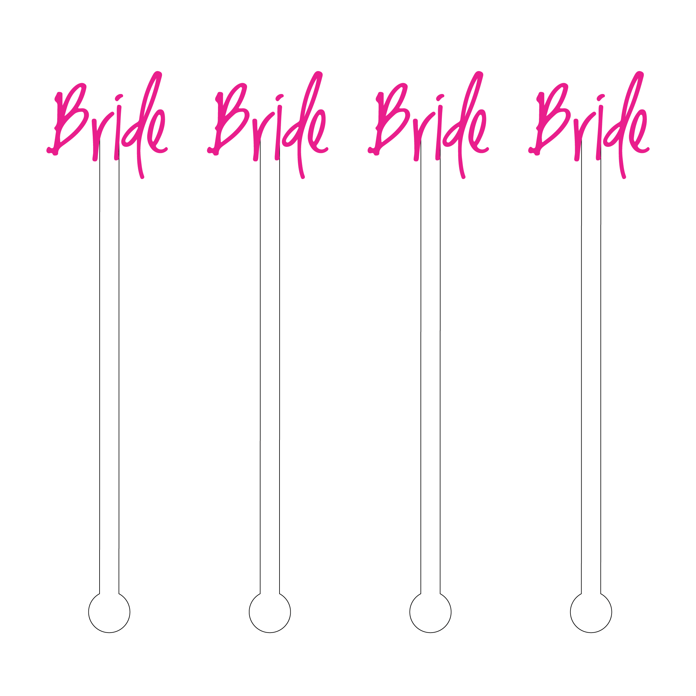 Bride Acrylic Stir Stick (4)