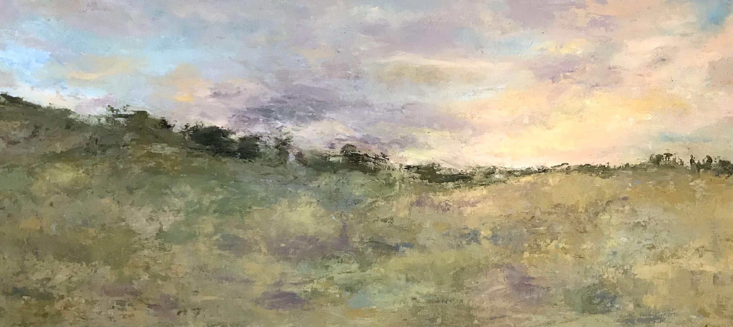 Untitled, Cold Wax and Oil on Board, 10” x 22”