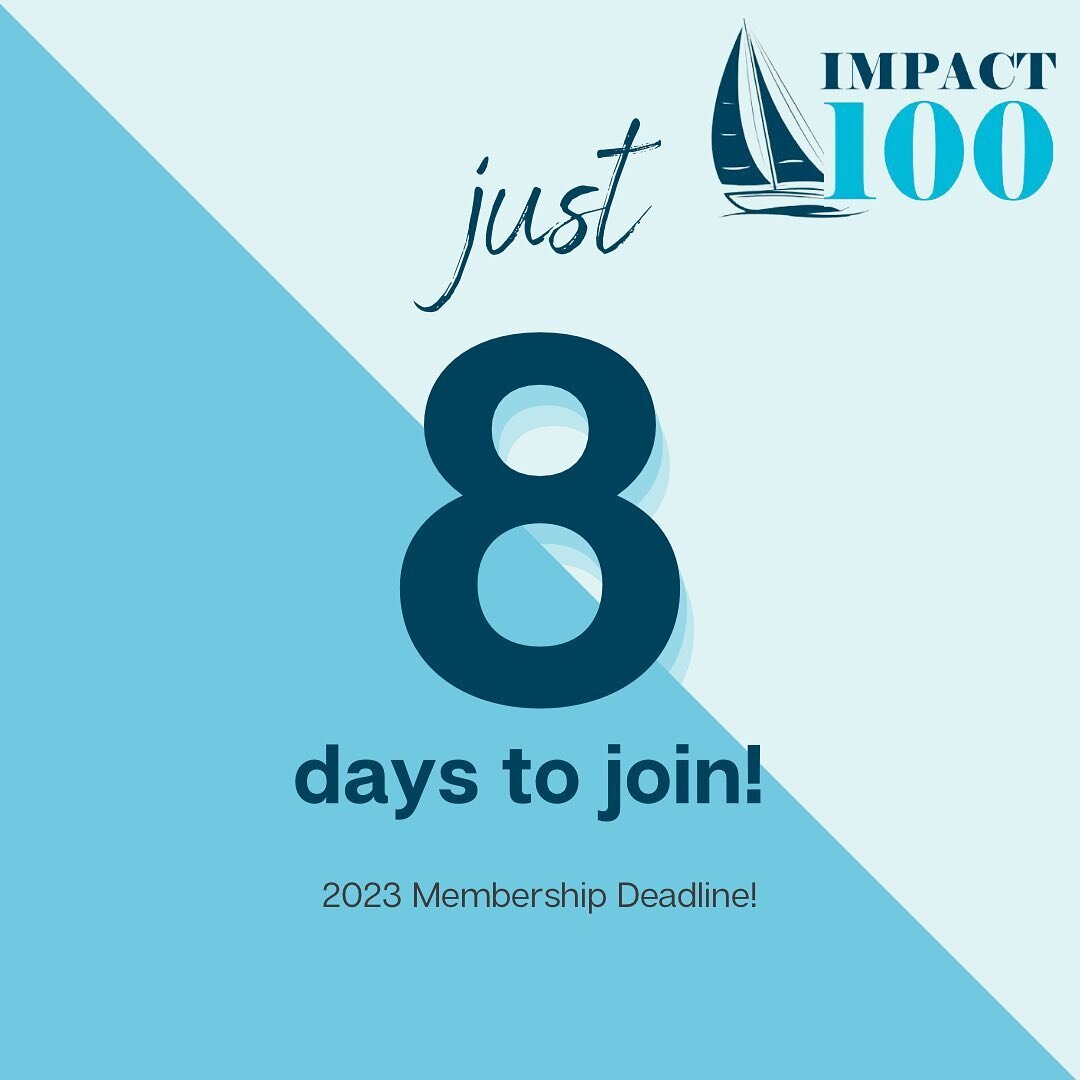 Please join the women of Anne Arundel County to greatly impact our community. Only days remain to join for the 2023 giving year. Invite you friends and neighbors to join us. Together we can make a transformative impact in AACO!  #impact100greaterches