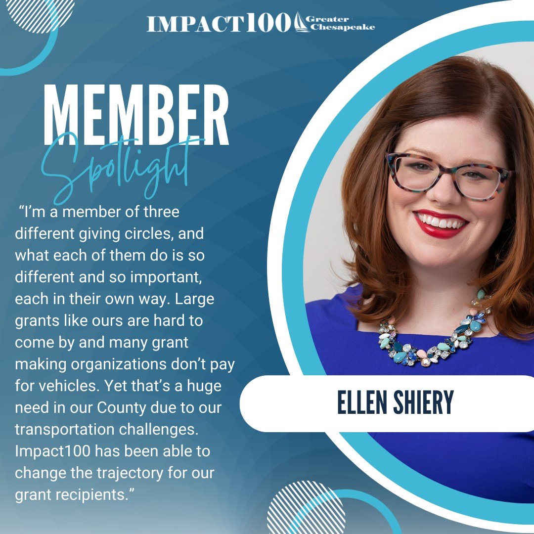 #MemberMondaySpotlight

Hear directly from our members about the transformative journey of collective giving. Ellen explains how our community is benefiting from Impact100 Greater Chesapeake. This is just one of many that highlight the personal fulfi