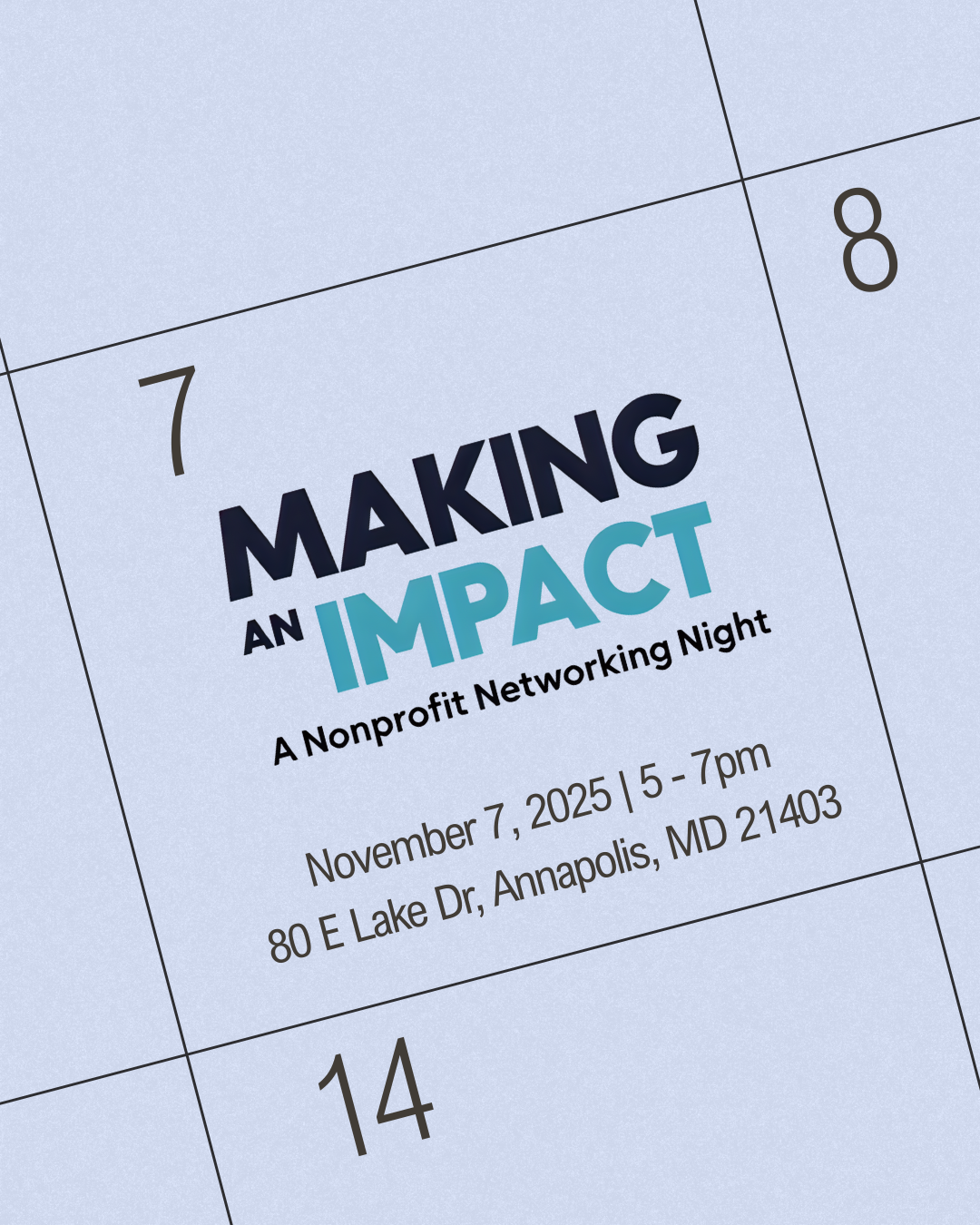 Making an Impact: A Nonprofit Networking Night