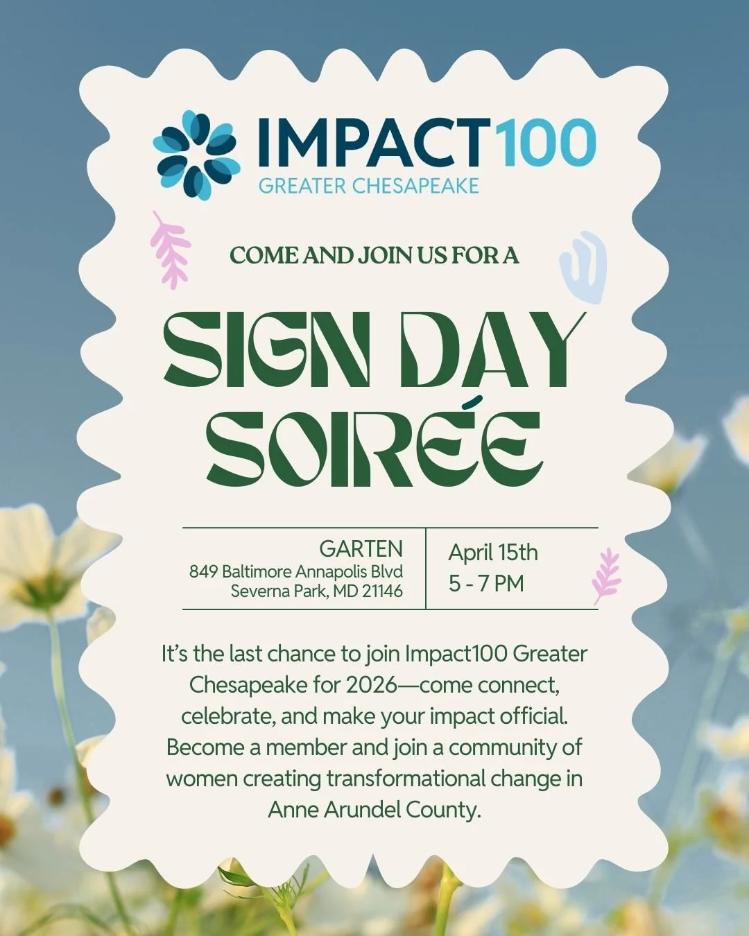 Sign Day Soiree: April 15th