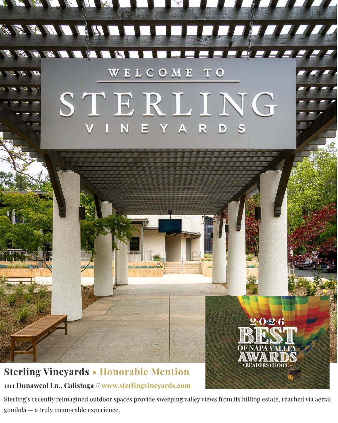 Thank you again @napavalleylifemag for featuring another of our #hospitality design projects in #napavalley @sterlingvineyards is an iconic tasting experience with newly designed indoor and outdoor spaces, and expansive views of the valley plus a fun