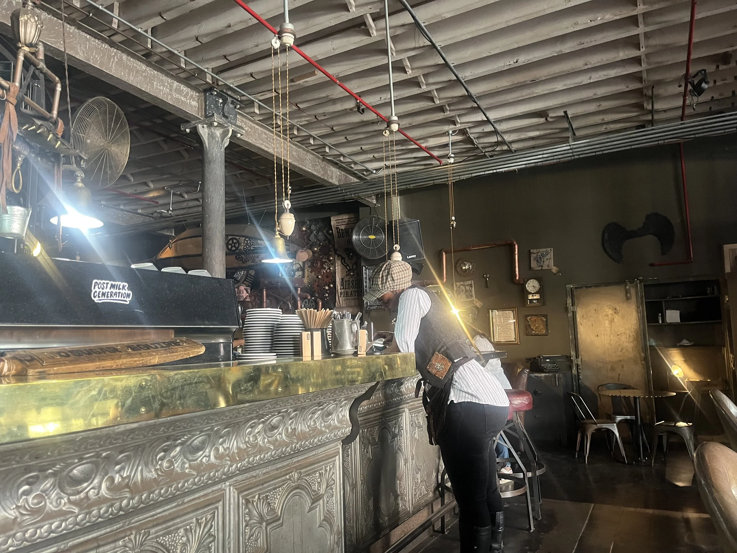 Alfie In Wonderland: the stupendous steampunk style of Cape Town’s Truth Coffee roasters. 