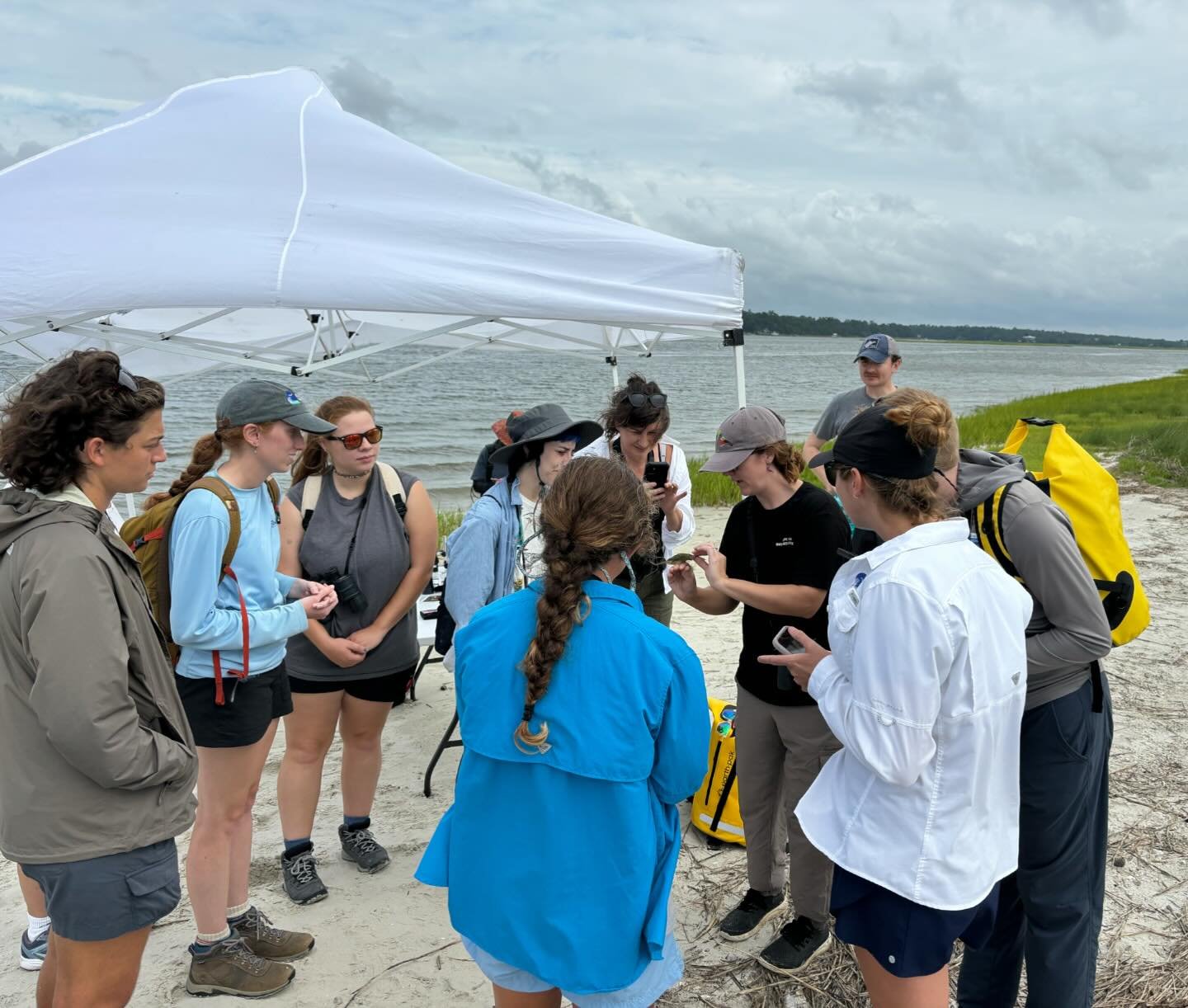 Thanks to everyone who came out and joined us for our Motus tag banding demo with @ncreserve this Saturday! We had an awesome time and we can&rsquo;t wait to see where and when these buntings go! It was wonderful to share our work with birds and motu